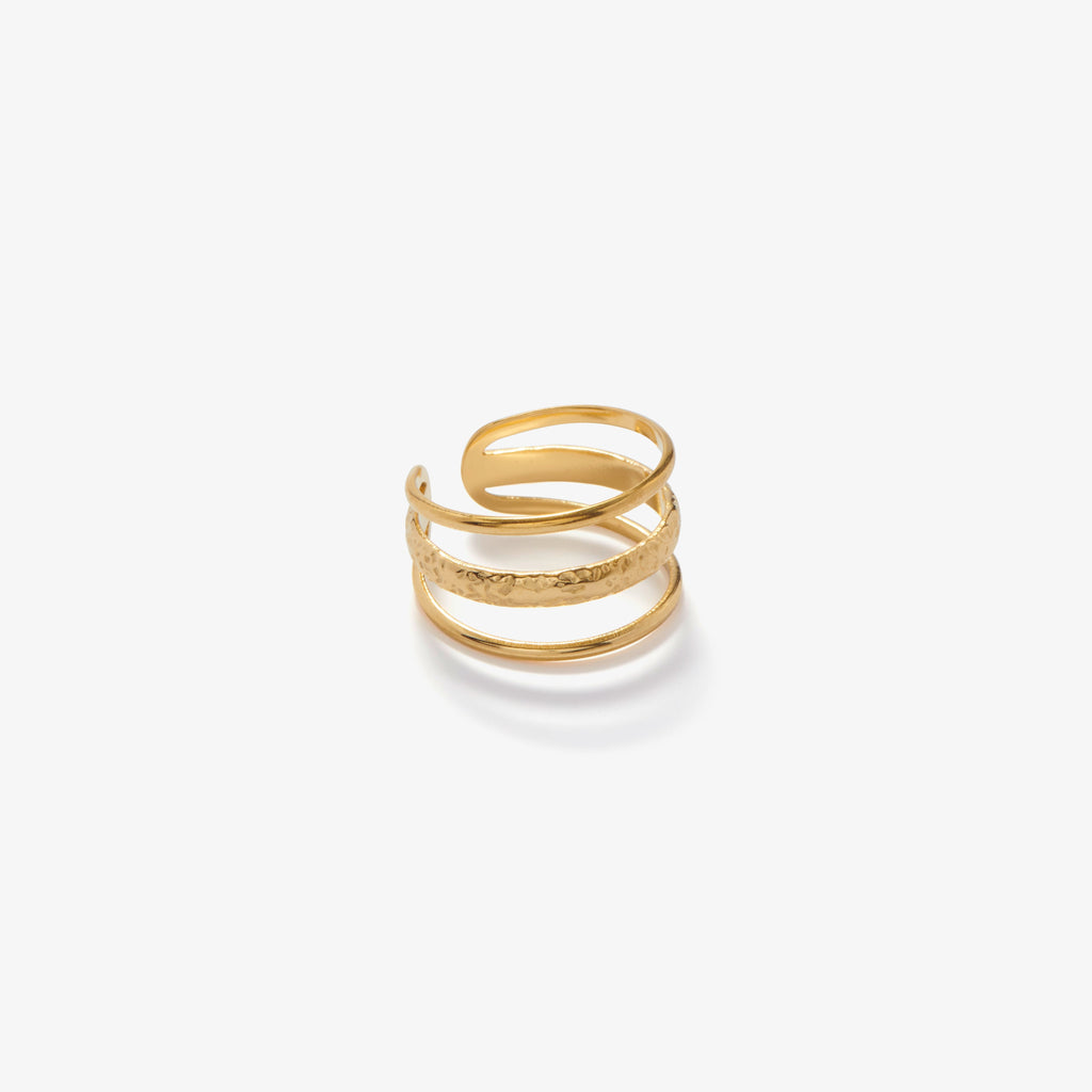 Three-piece oil ring