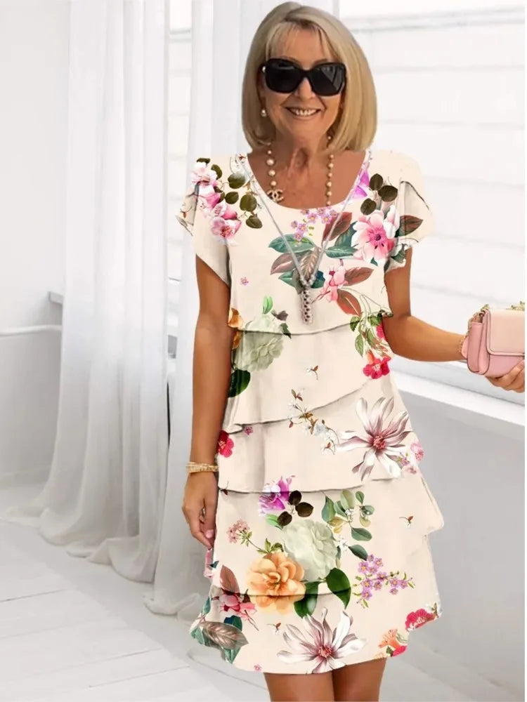Camila | Vestido elegante y vaporoso con volantes
