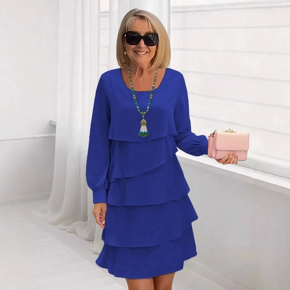 Madelein | Vestido elegante y vaporoso con volantes