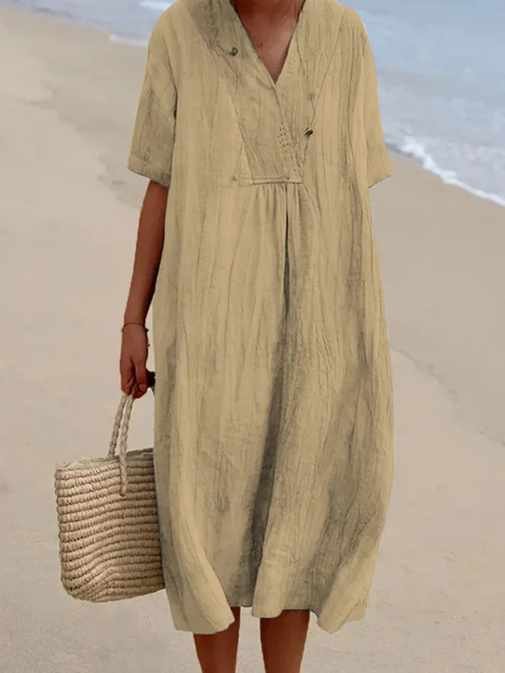 Alejandra | Lightweight Dress with V-Neck