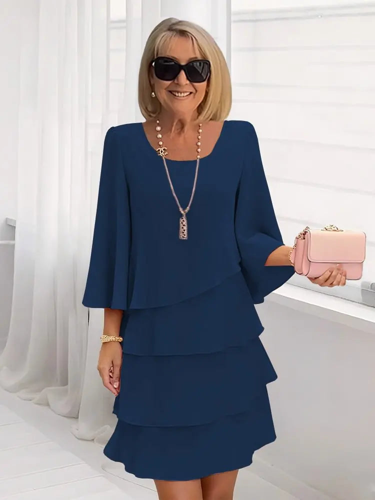 Maria | Vestido elegante y vaporoso con volantes