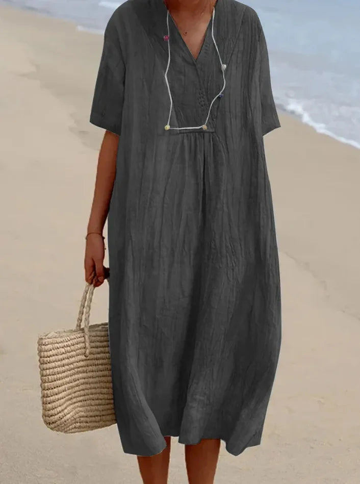 Alejandra | Vestido Ligero con Escote en Pico