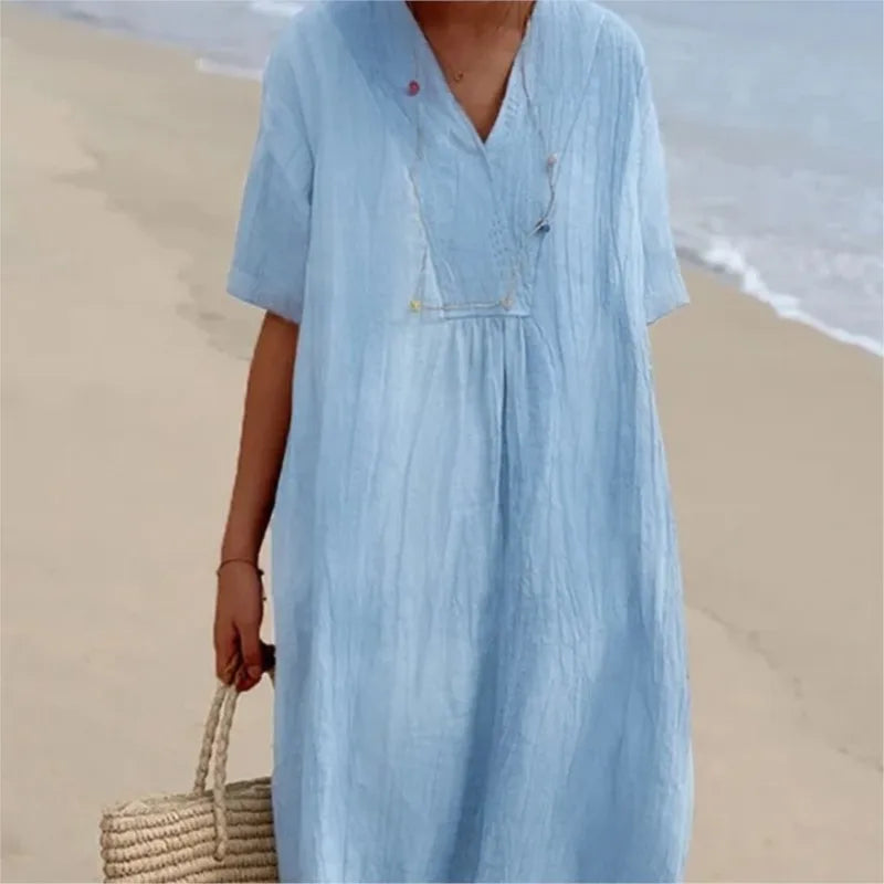 Alejandra | Lightweight Dress with V-Neck