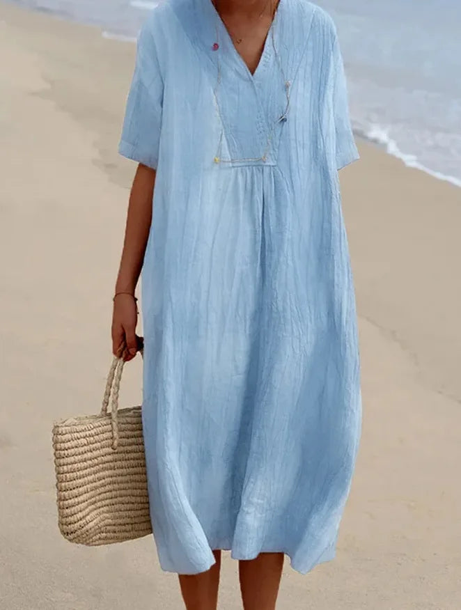 Alejandra | Lightweight Dress with V-Neck