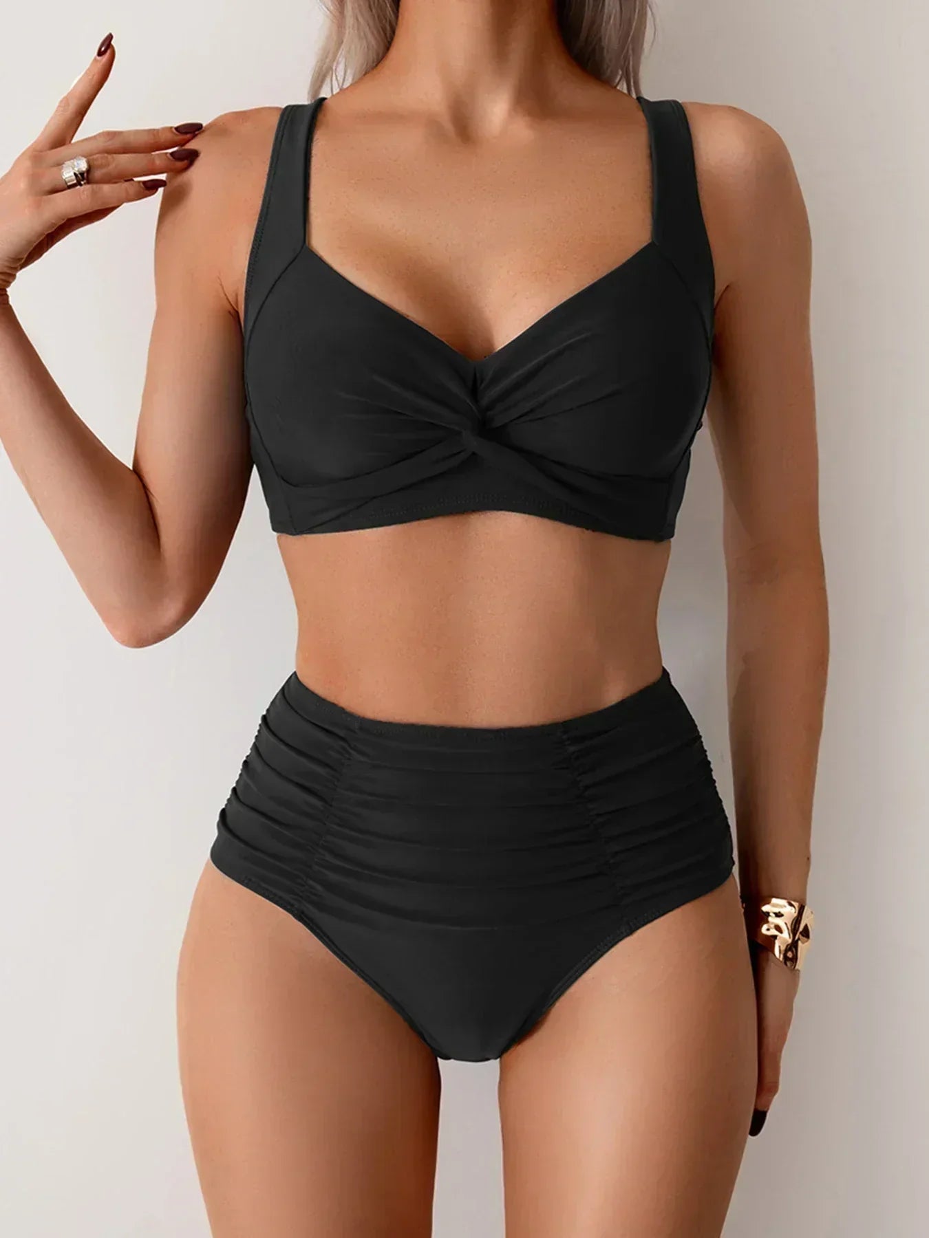 High Waisted Bikini Pearl