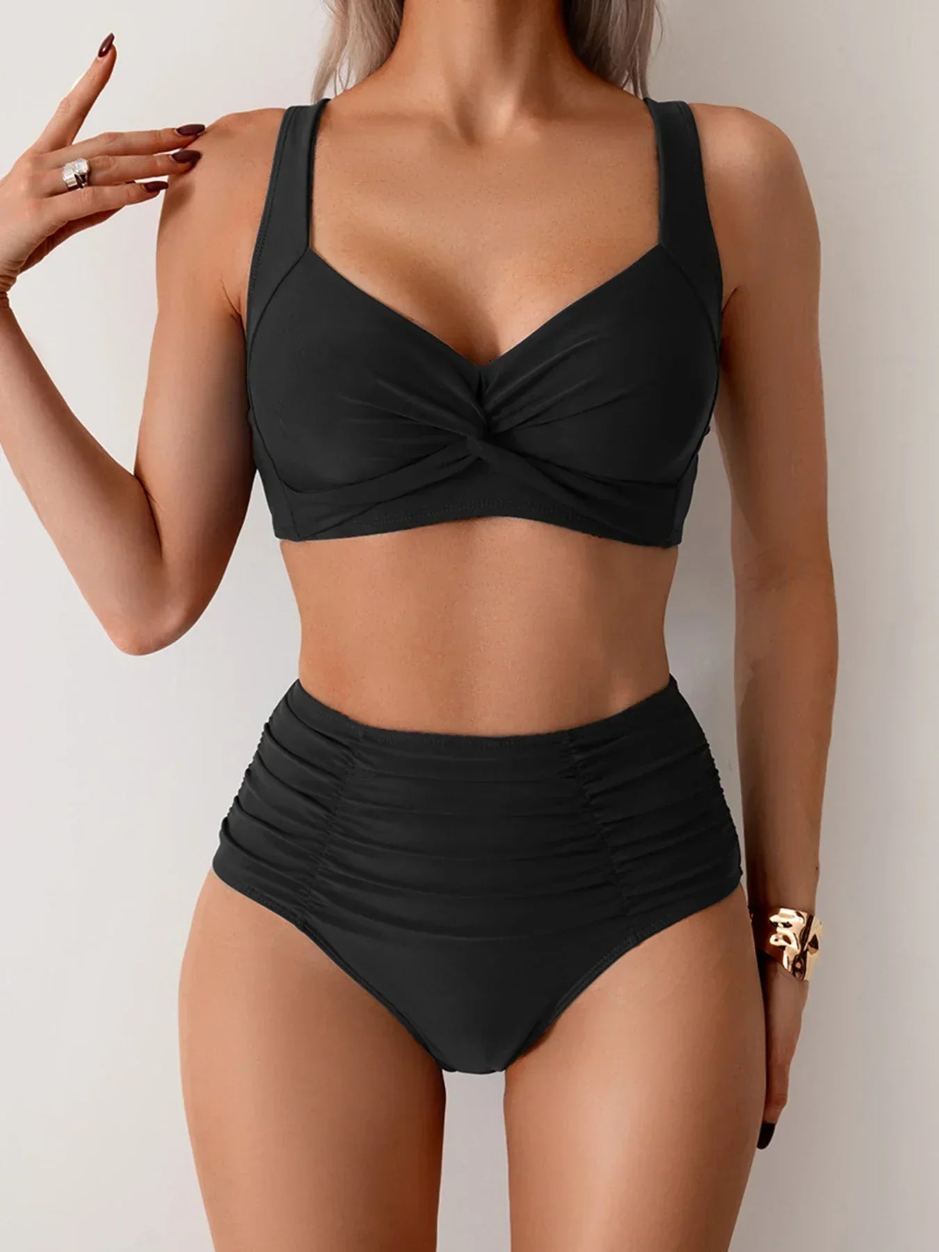 Maria | Conjunto de bikini de cintura alta