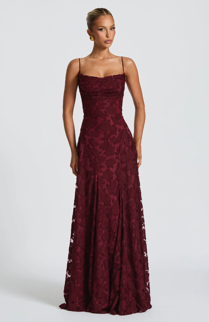 Mabel | Vestido maxi elegante de encaje