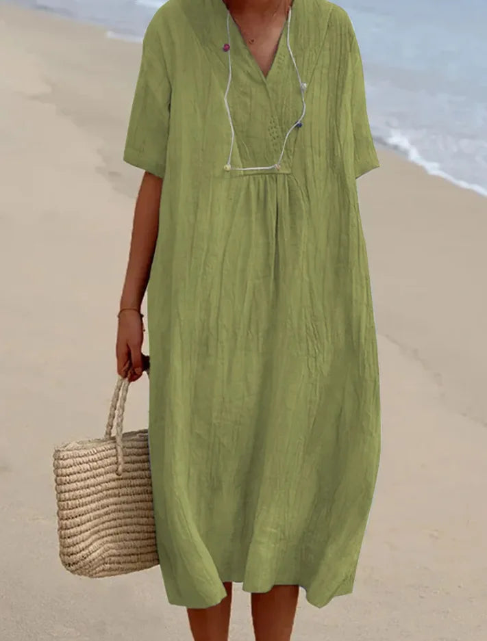 Alejandra | Lightweight Dress with V-Neck