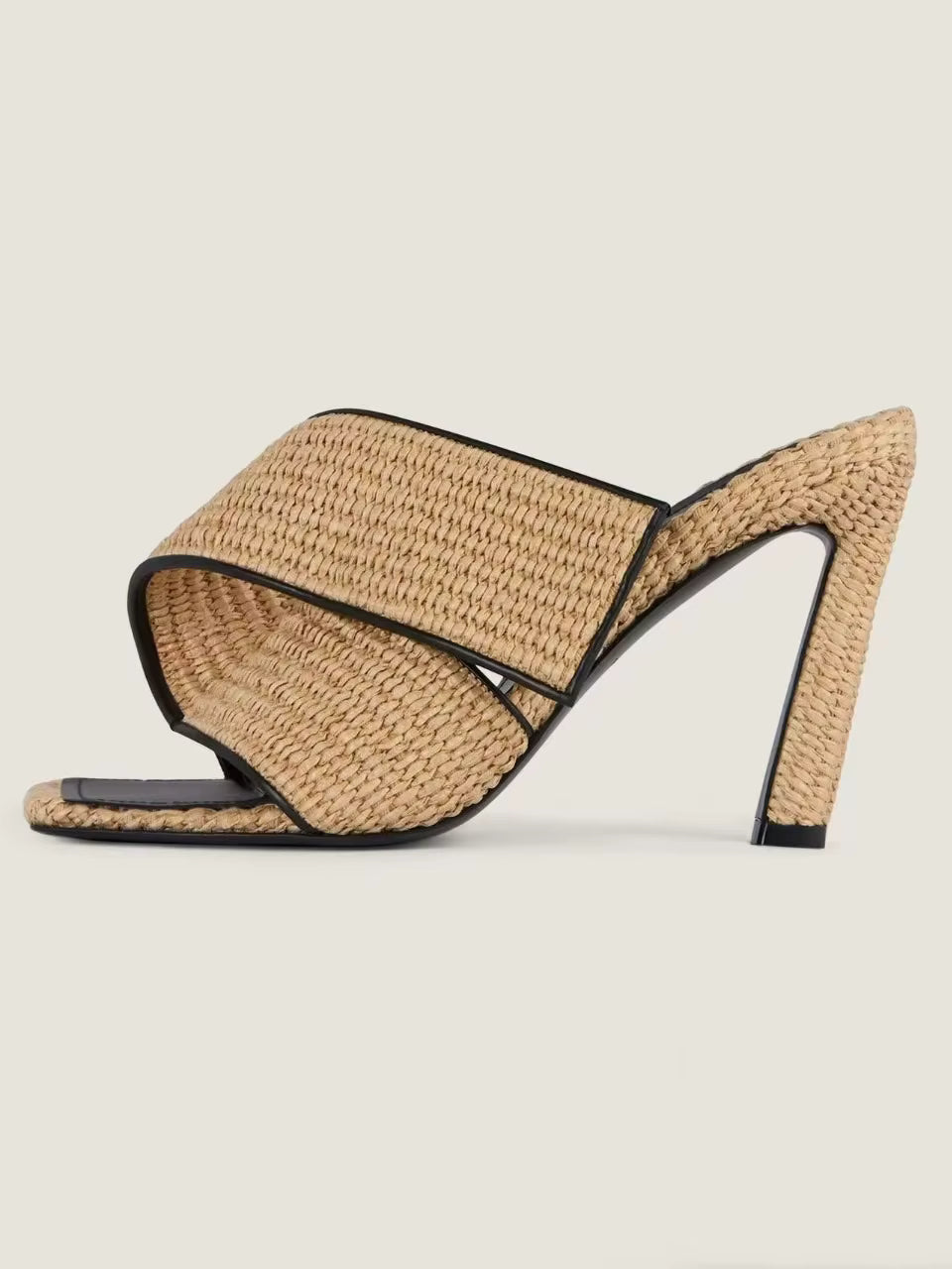 Ravello | Handmade Raffia Heeled Sandal