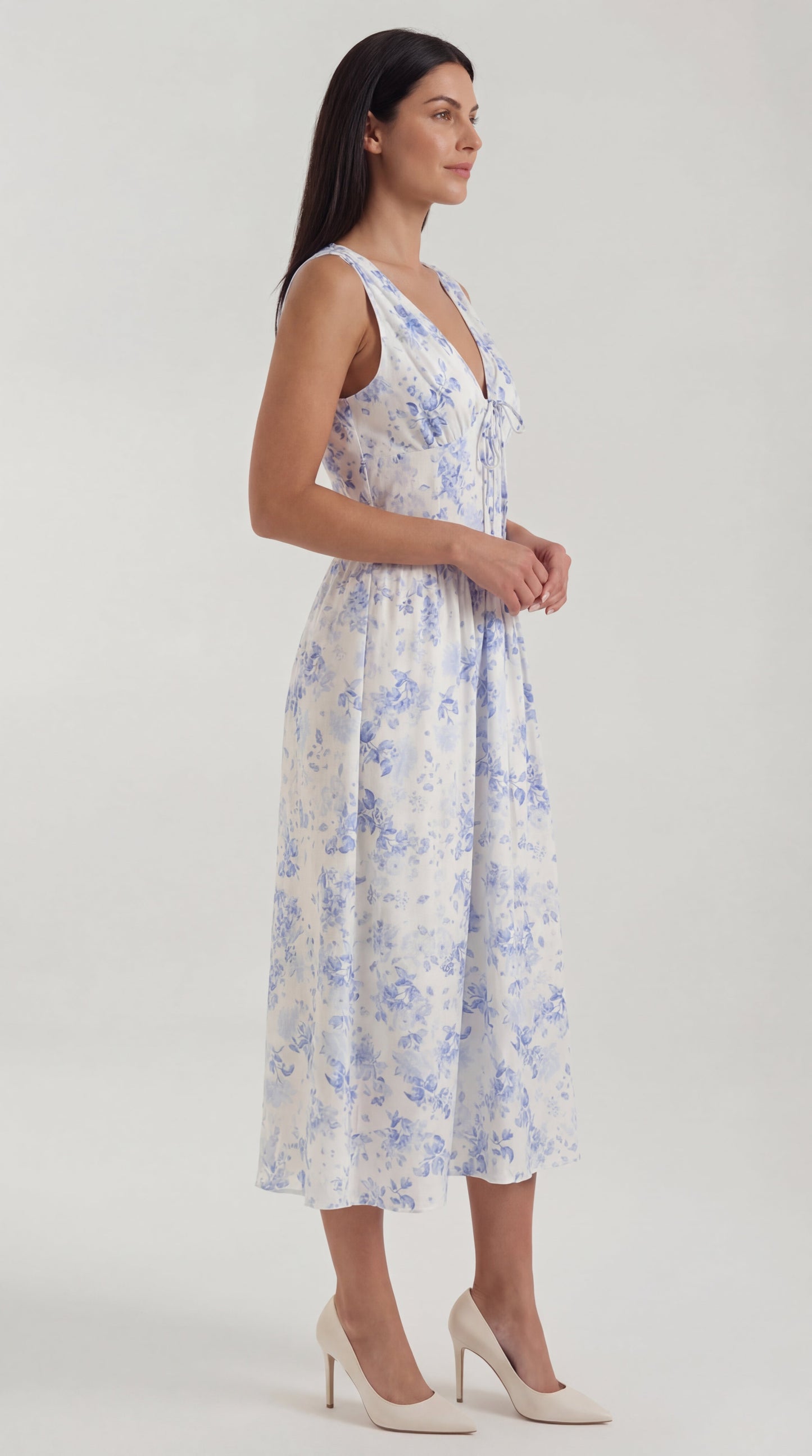 Cassiopeia | Vestido midi con escote en V