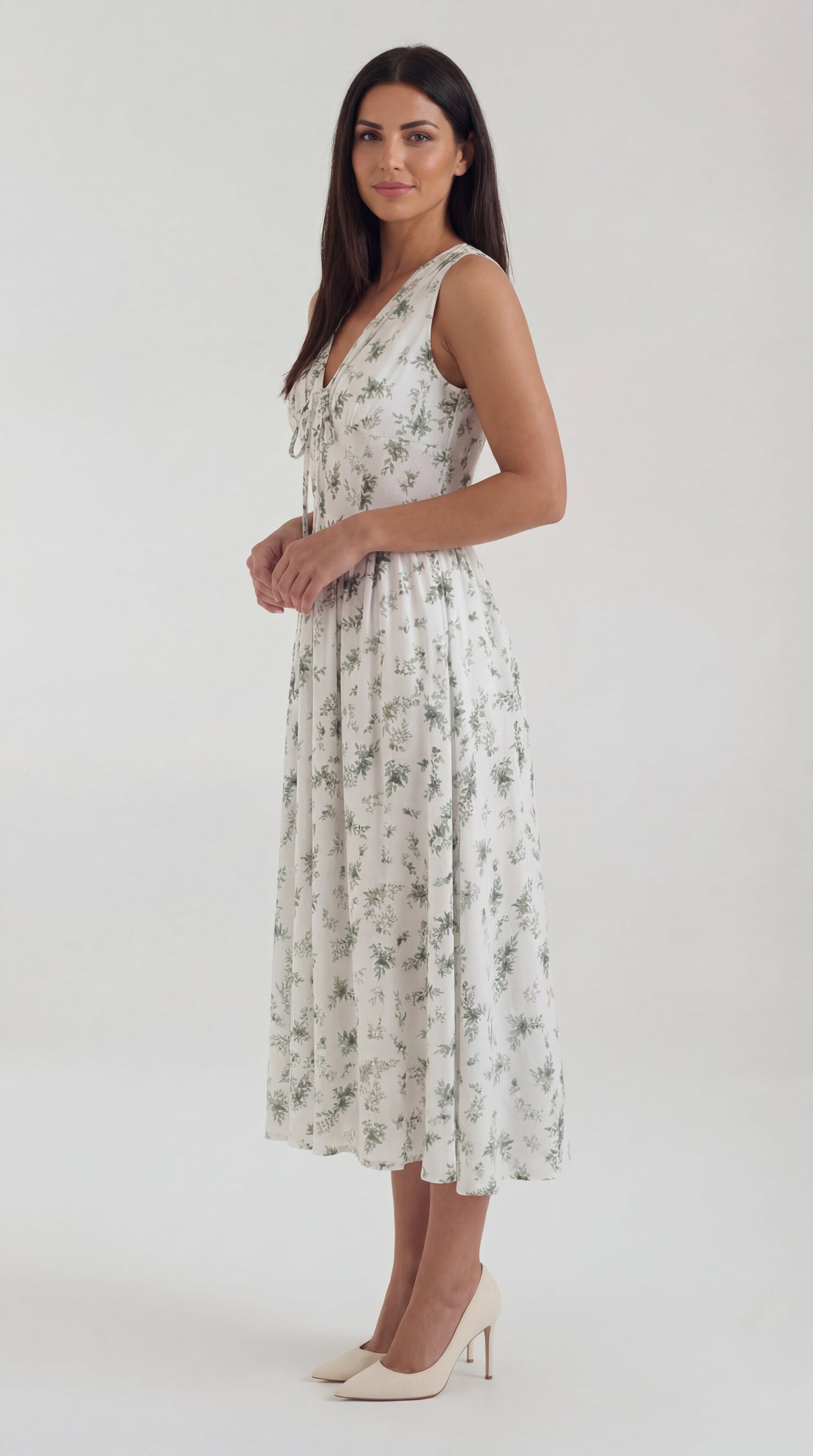 Cassiopeia | Vestido midi con escote en V