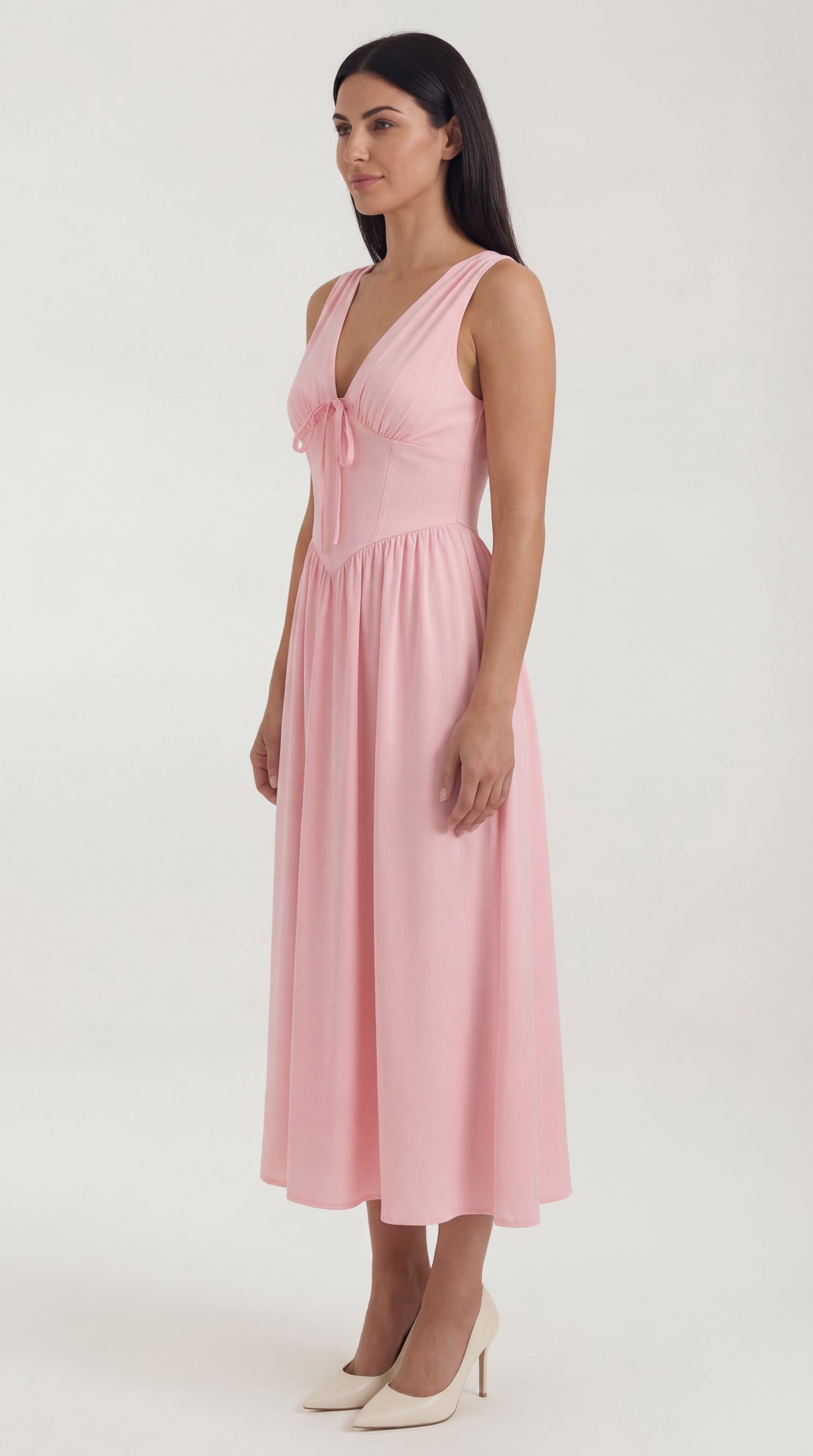 Cassiopeia | Vestido midi con escote en V
