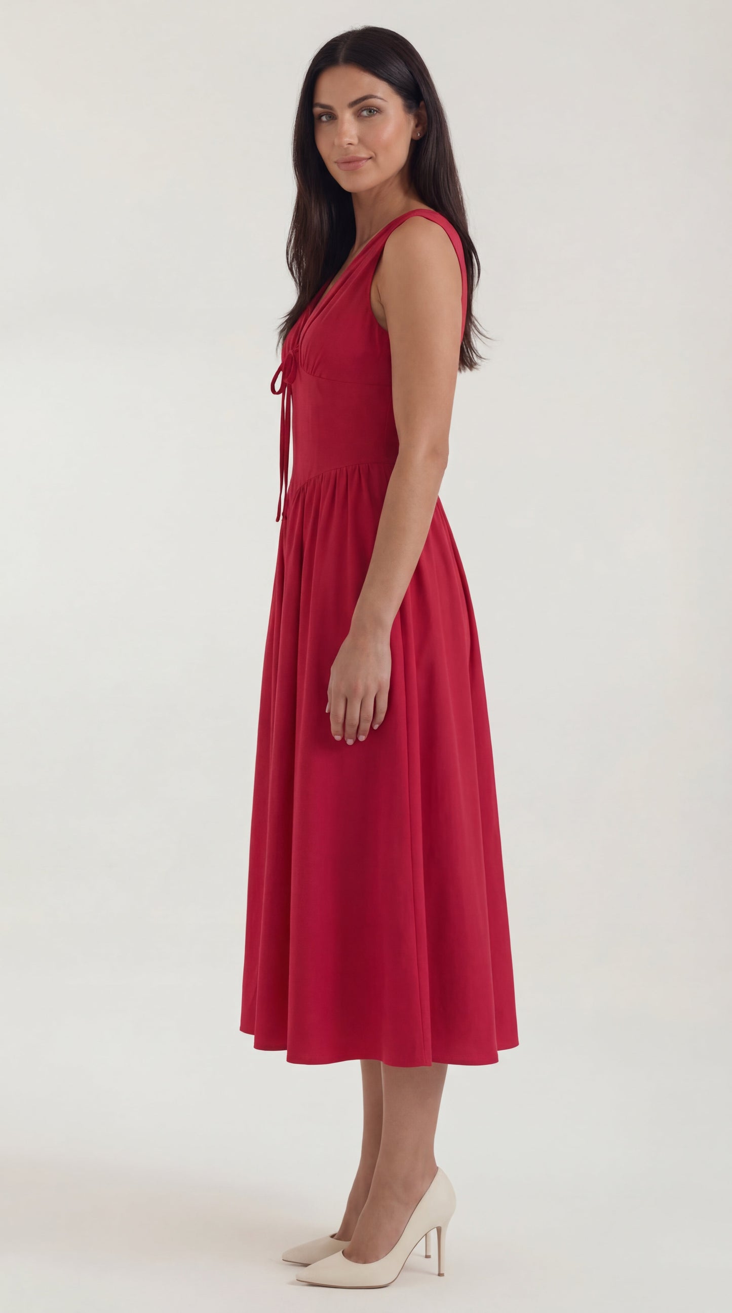 Cassiopeia | Vestido midi con escote en V