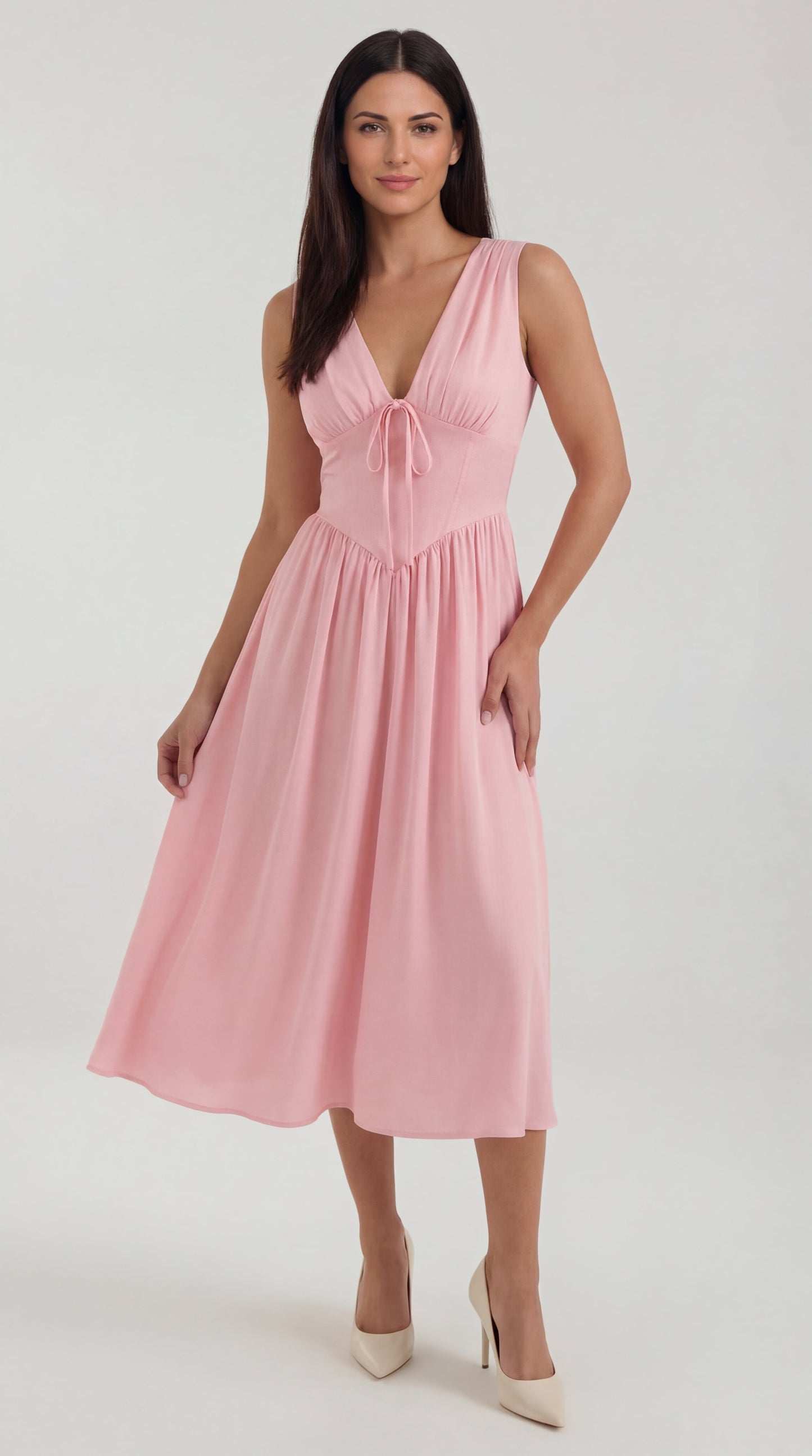 Cassiopeia | Vestido midi con escote en V