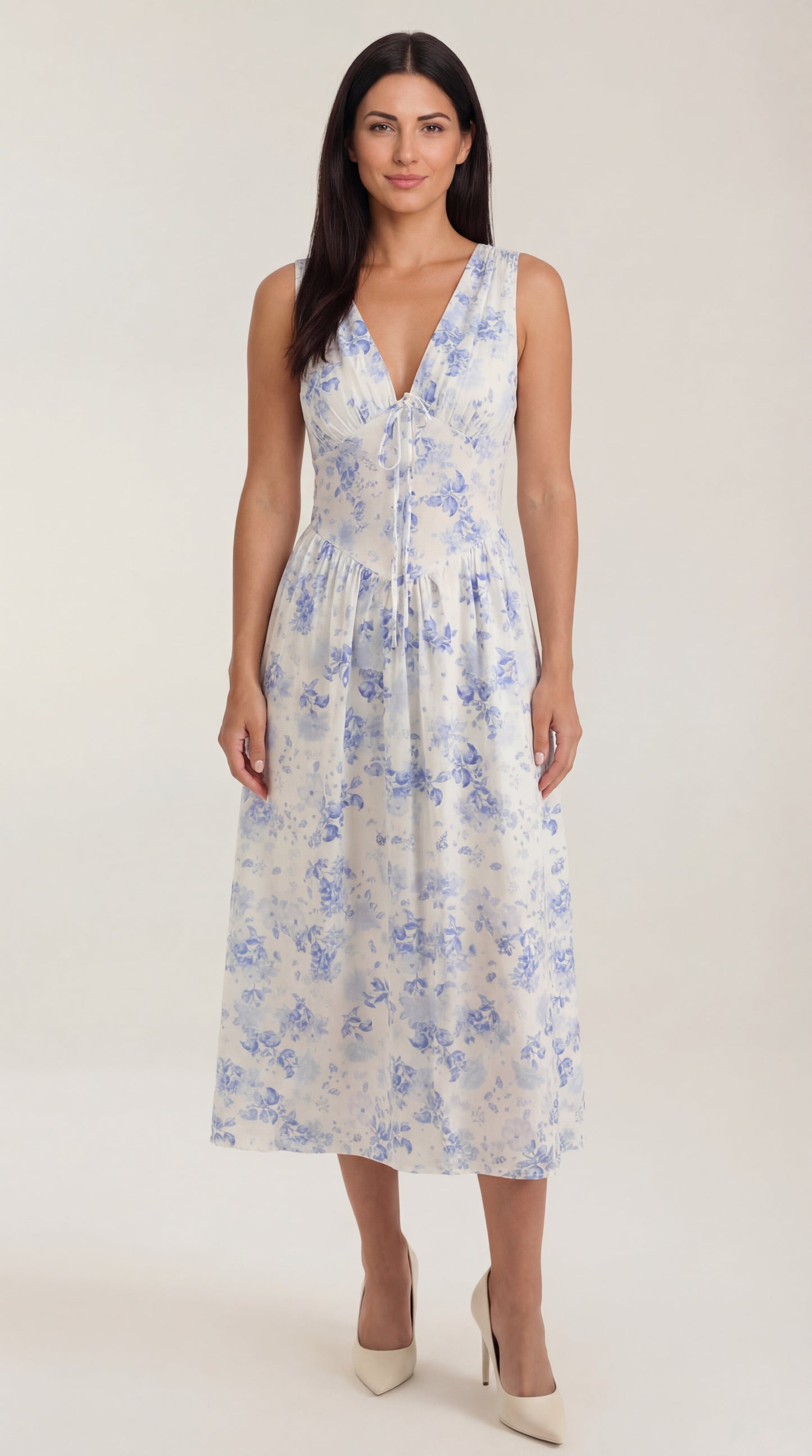 Cassiopeia | Vestido midi con escote en V