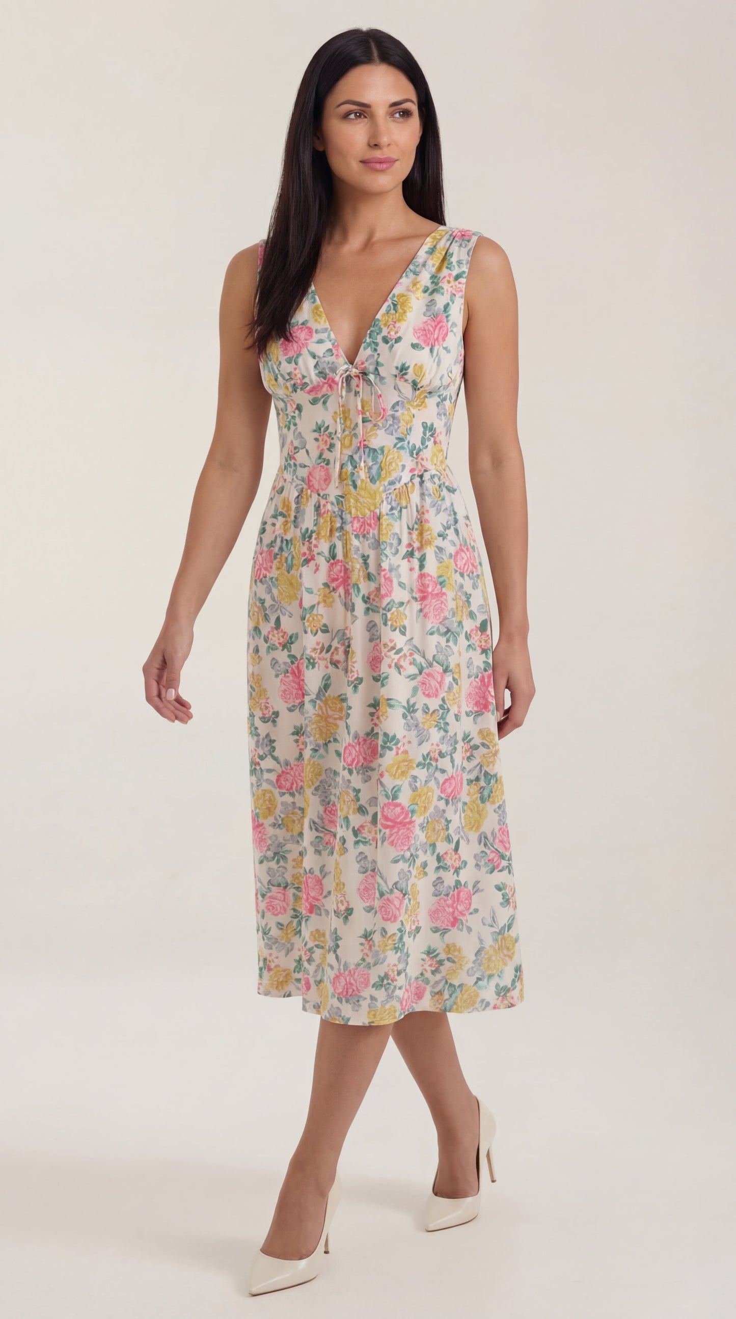 Cassiopeia | Vestido midi con escote en V
