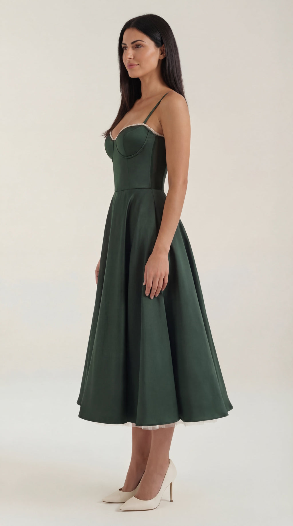 Isold tulle midi dress