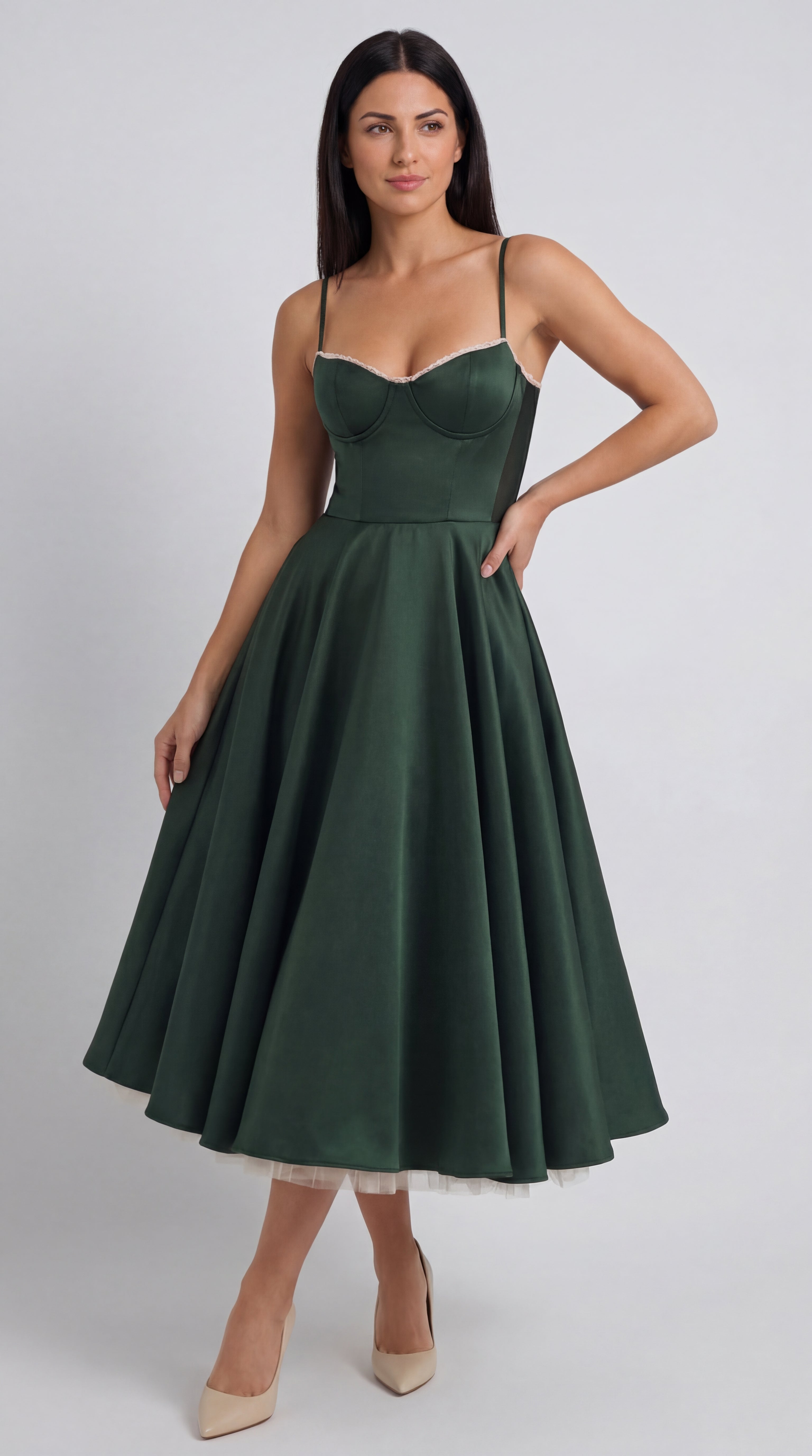 Isold tulle midi dress