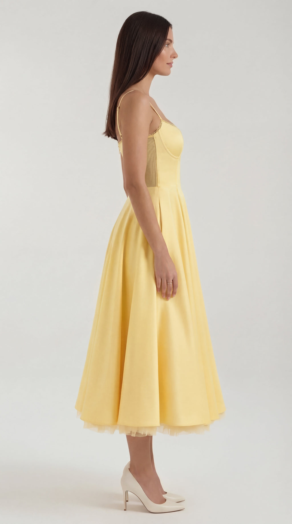 Isold tulle midi dress