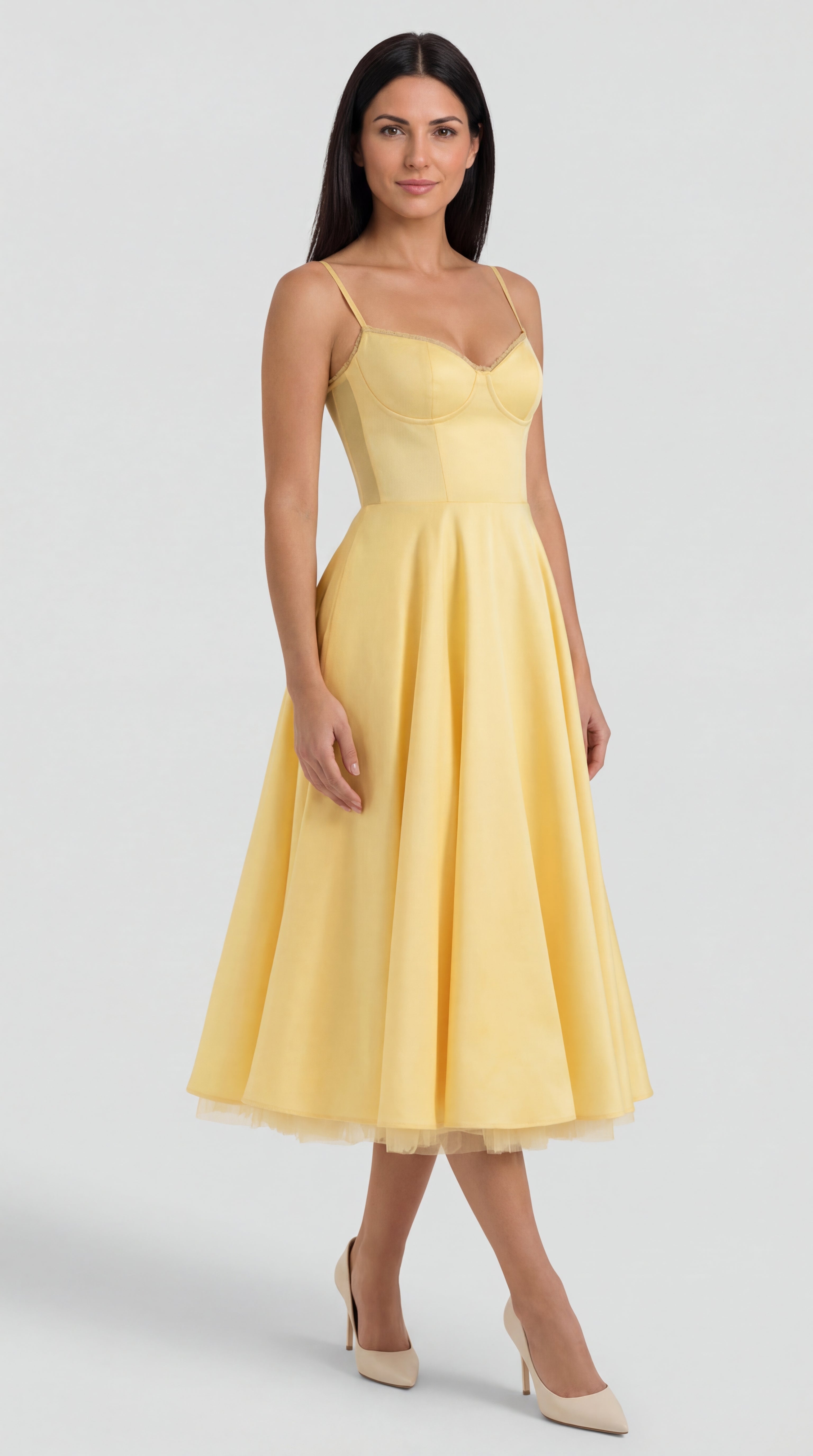 Isold tulle midi dress