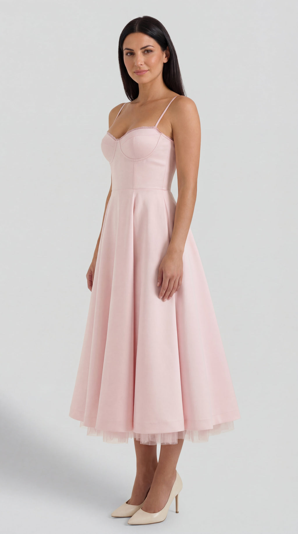 Isold tulle midi dress