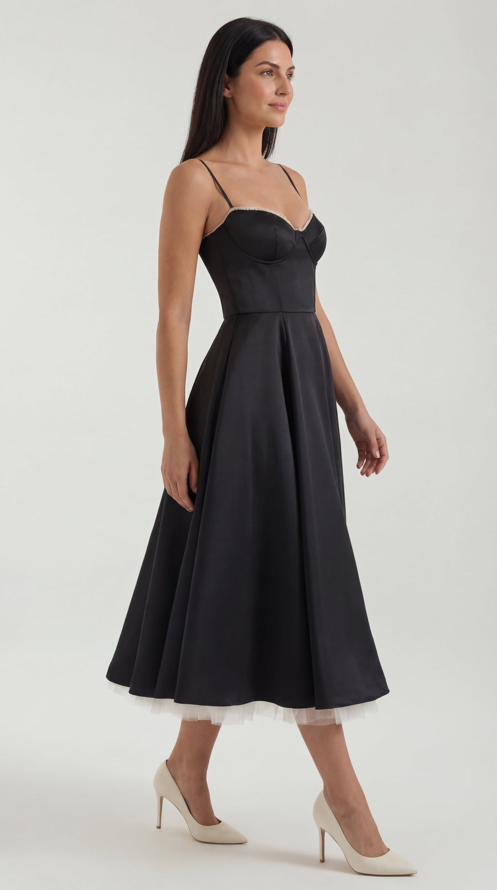 Isold tulle midi dress