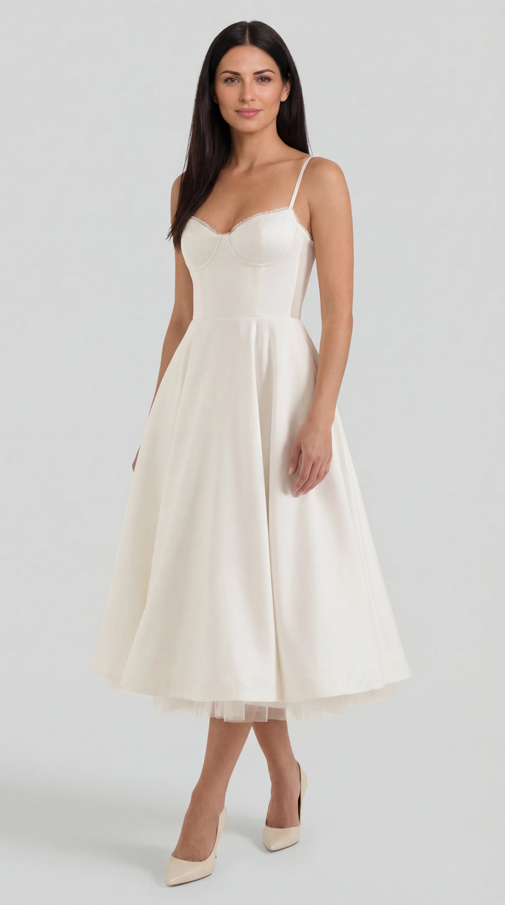 Isold tulle midi dress
