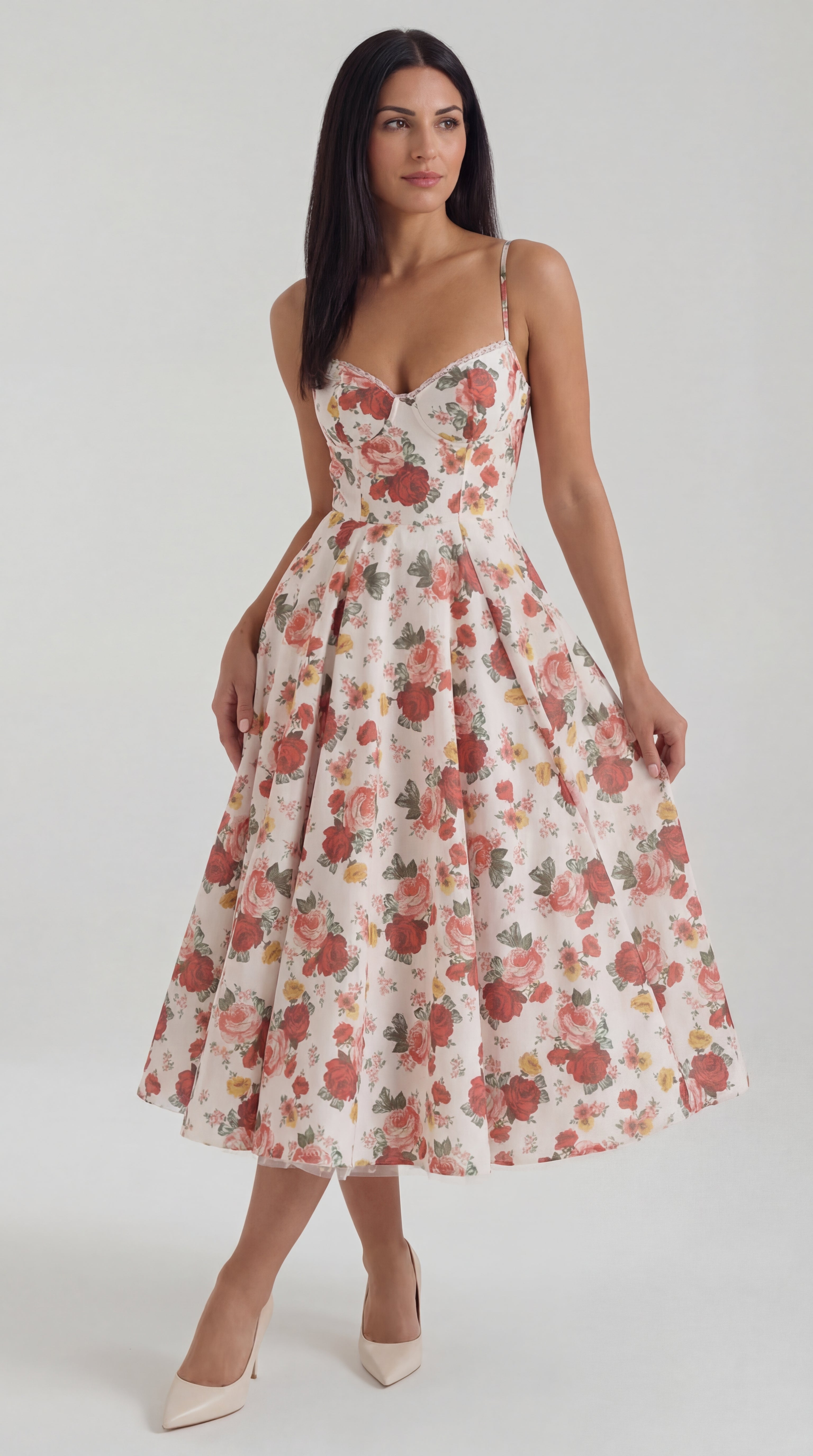 Isold tulle midi dress