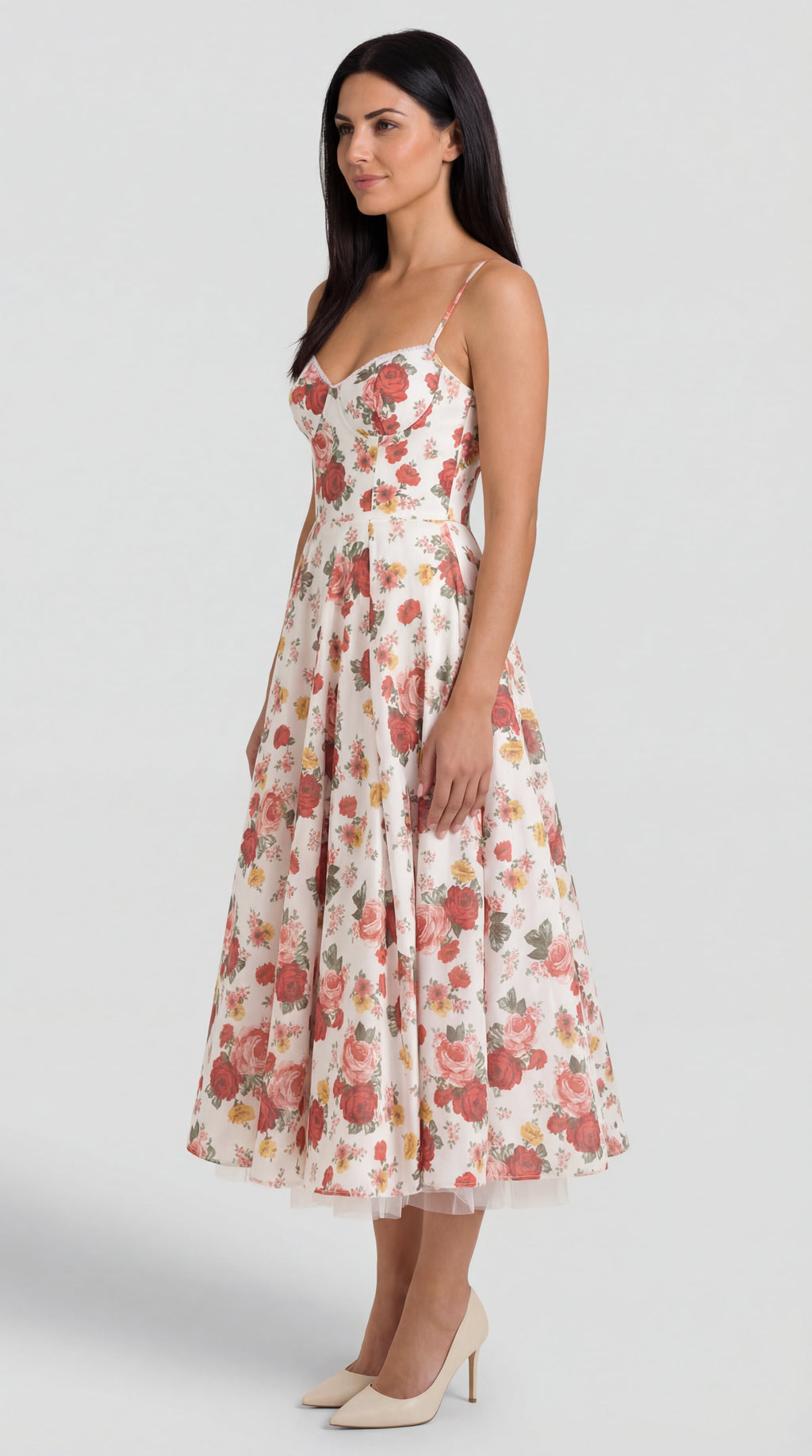Isold tulle midi dress