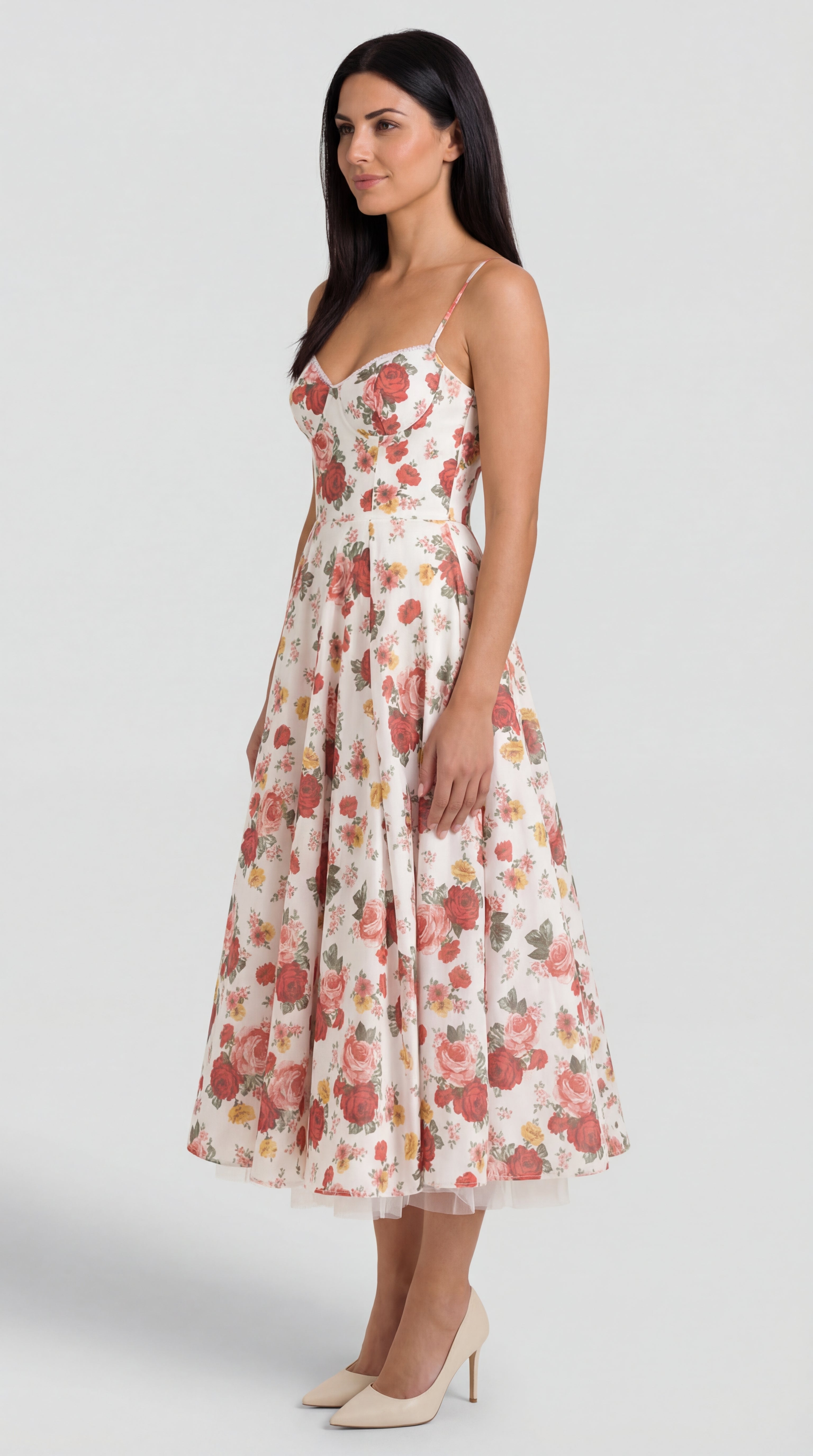 Isold tulle midi dress