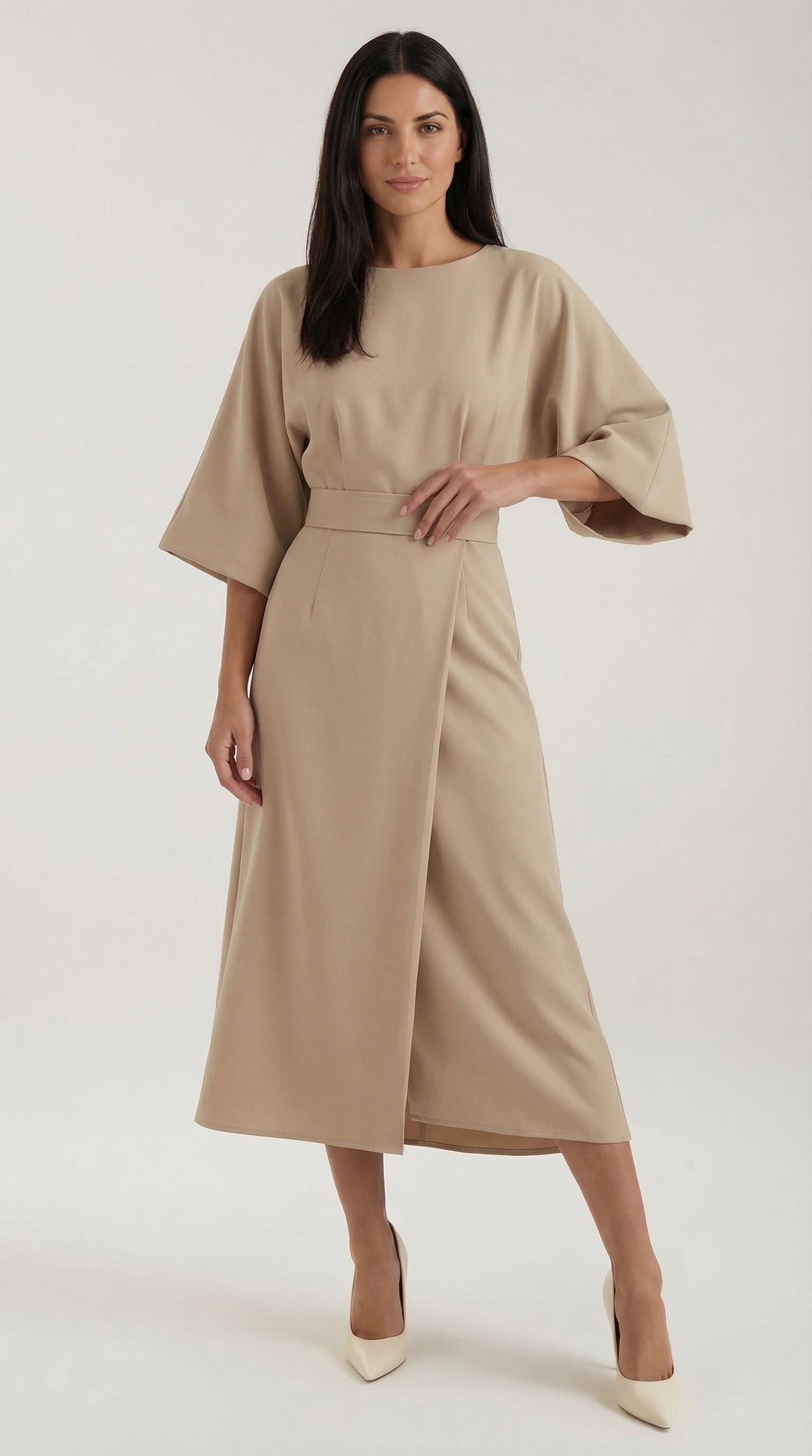 Ana | Vestido largo con cinturón