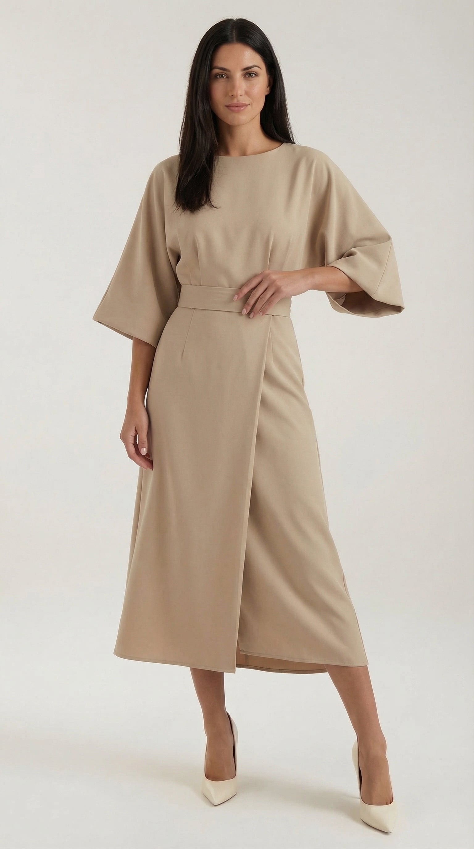 Ana | Long dress with belt