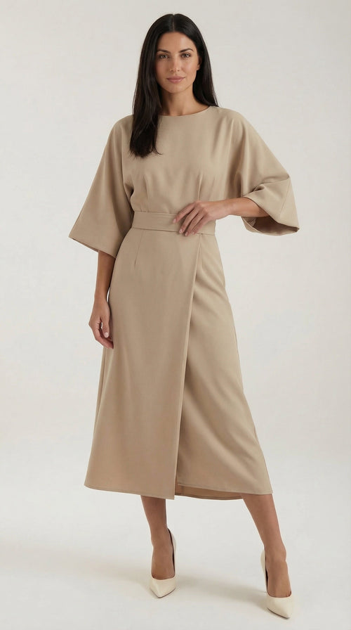 Ana | Long dress with belt