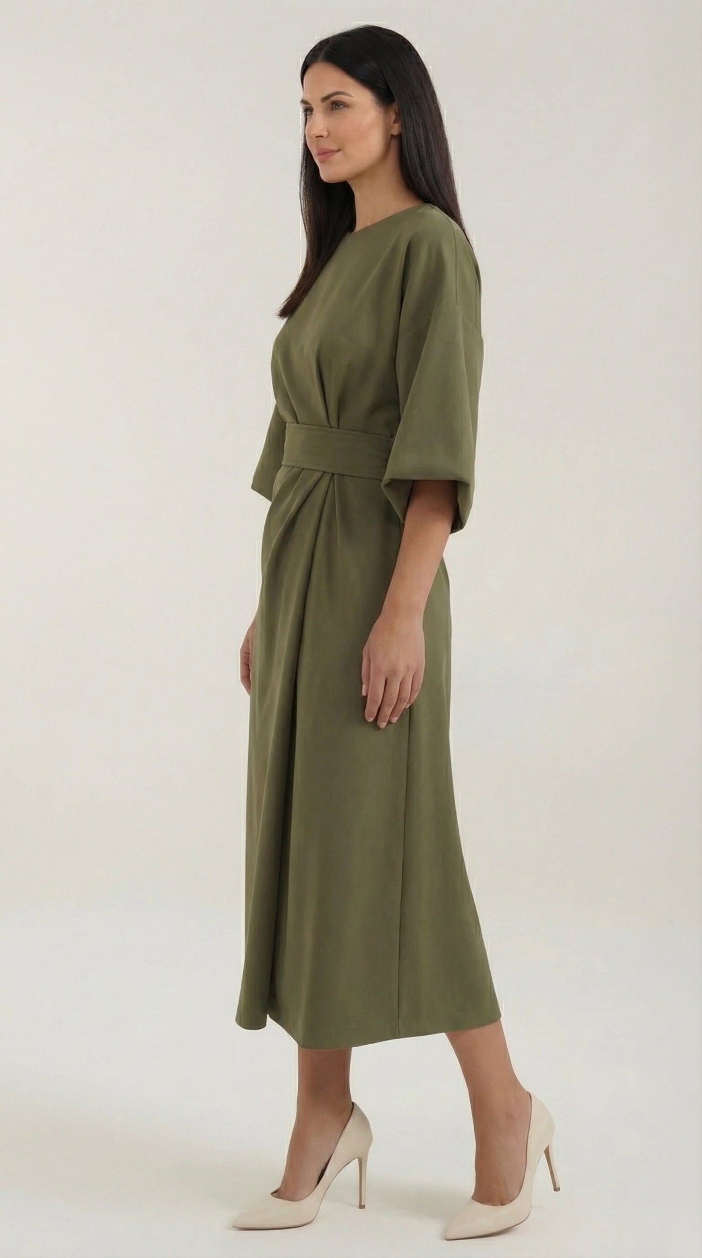 Ana | Vestido largo con cinturón