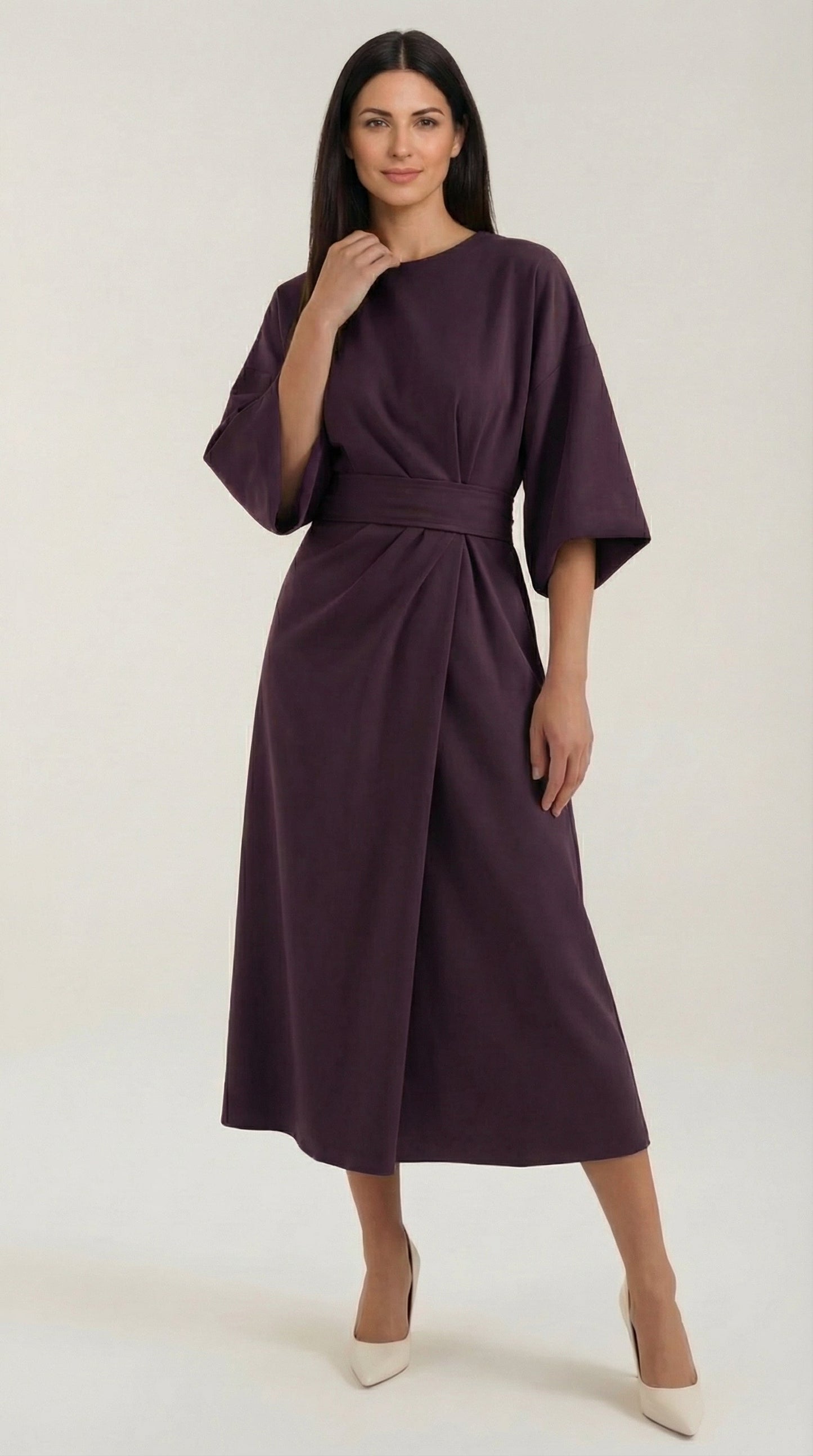 Ana | Vestido largo con cinturón