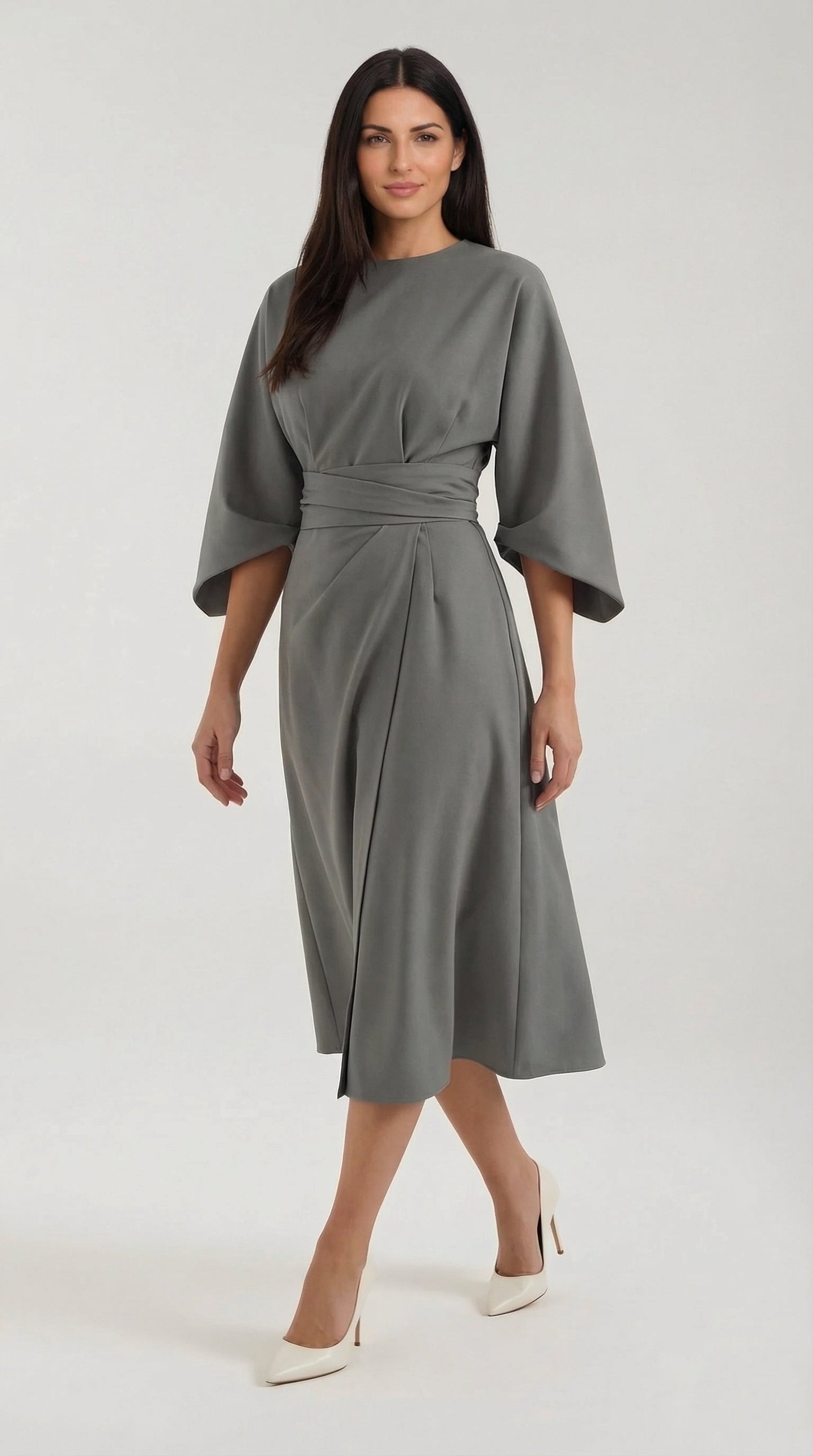 Ana | Vestido largo con cinturón
