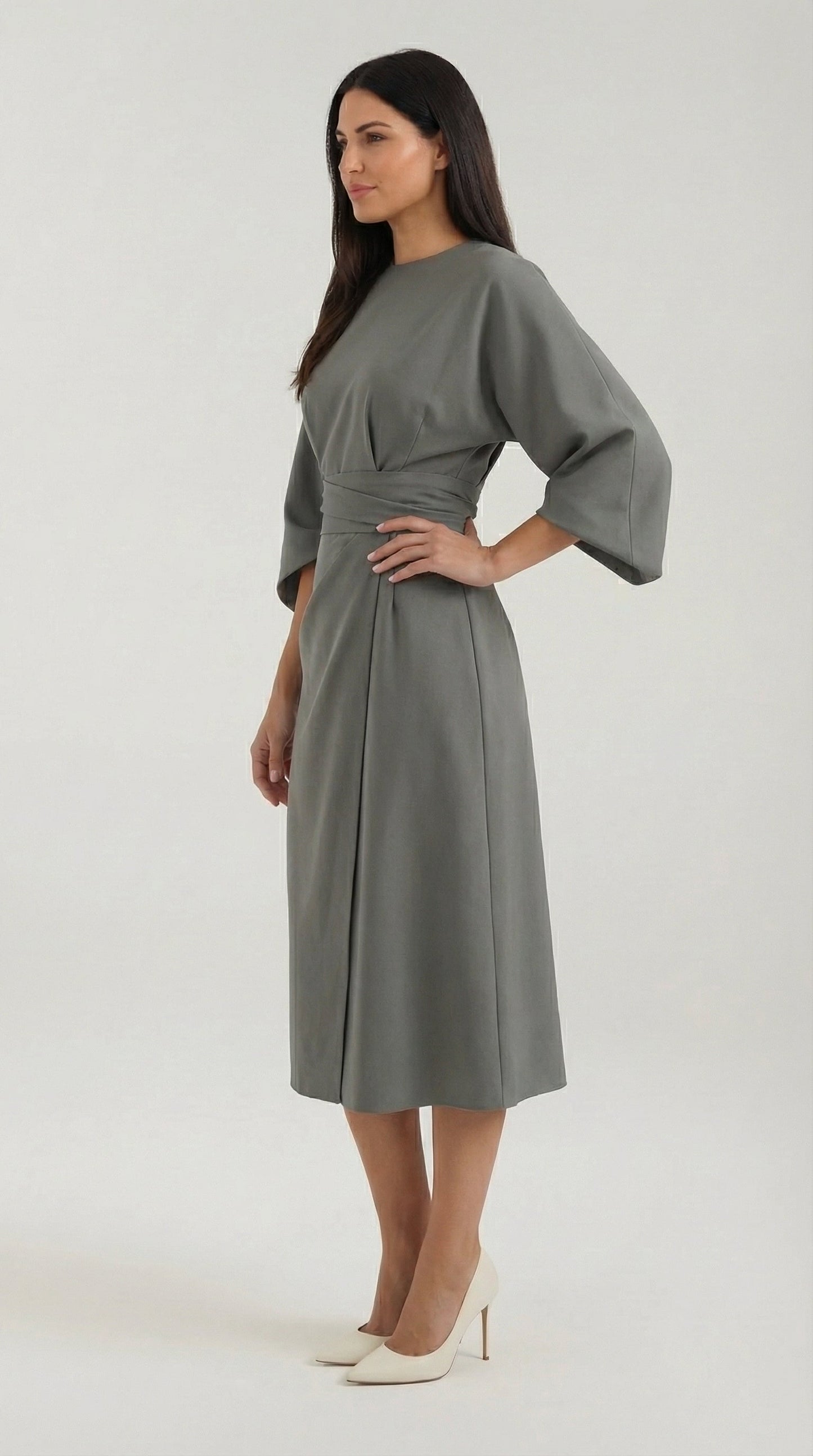 Ana | Vestido largo con cinturón