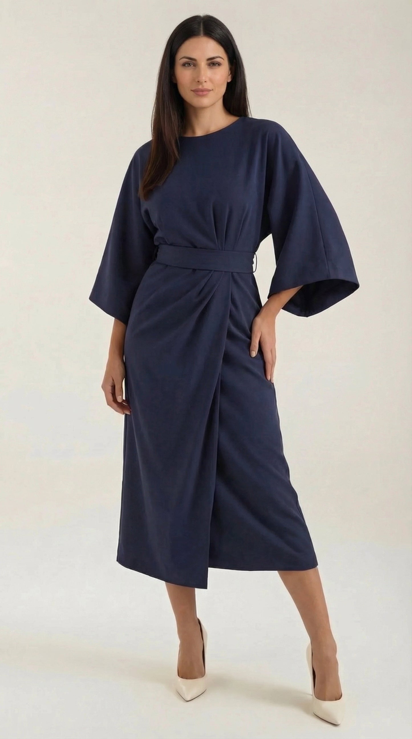 Ana | Vestido largo con cinturón