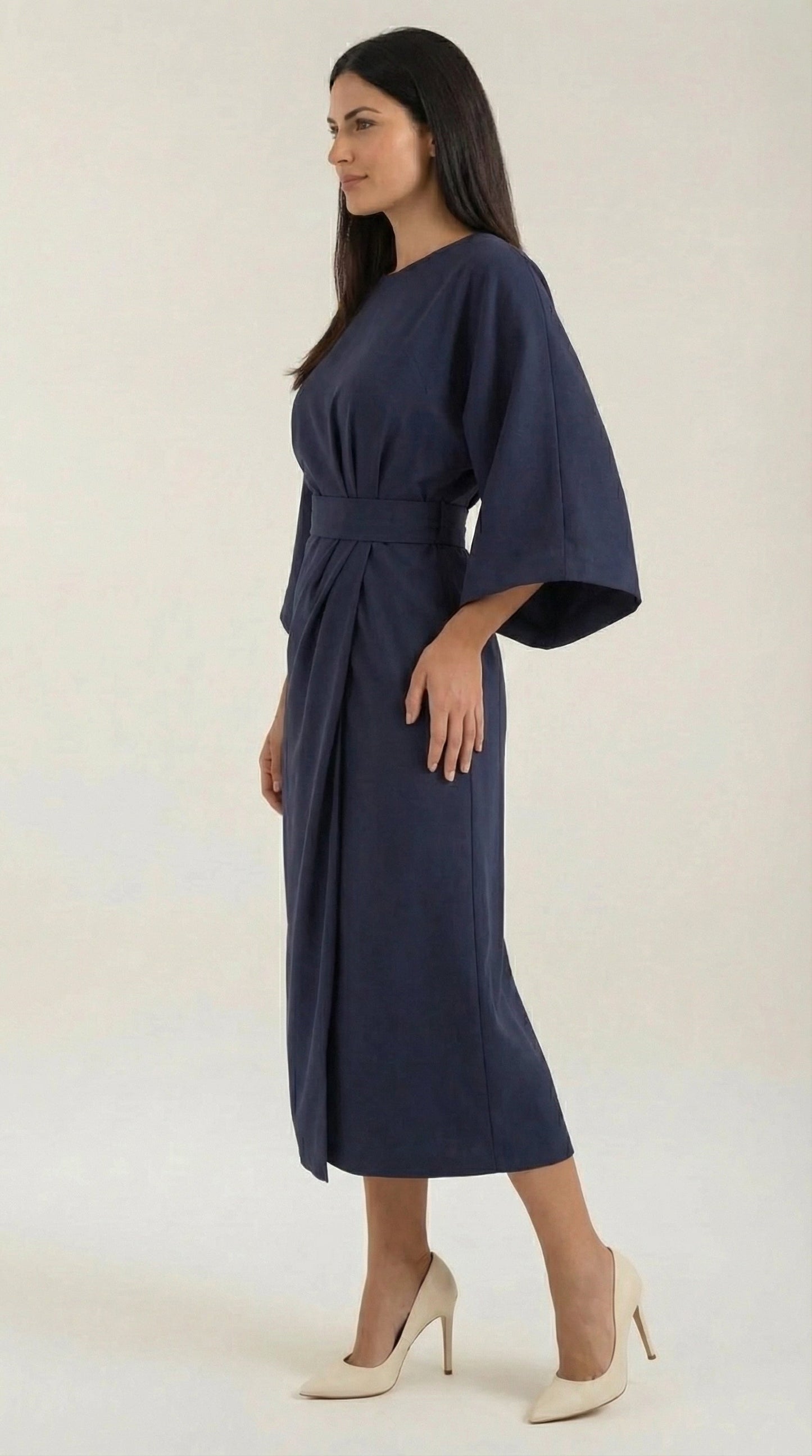 Ana | Vestido largo con cinturón