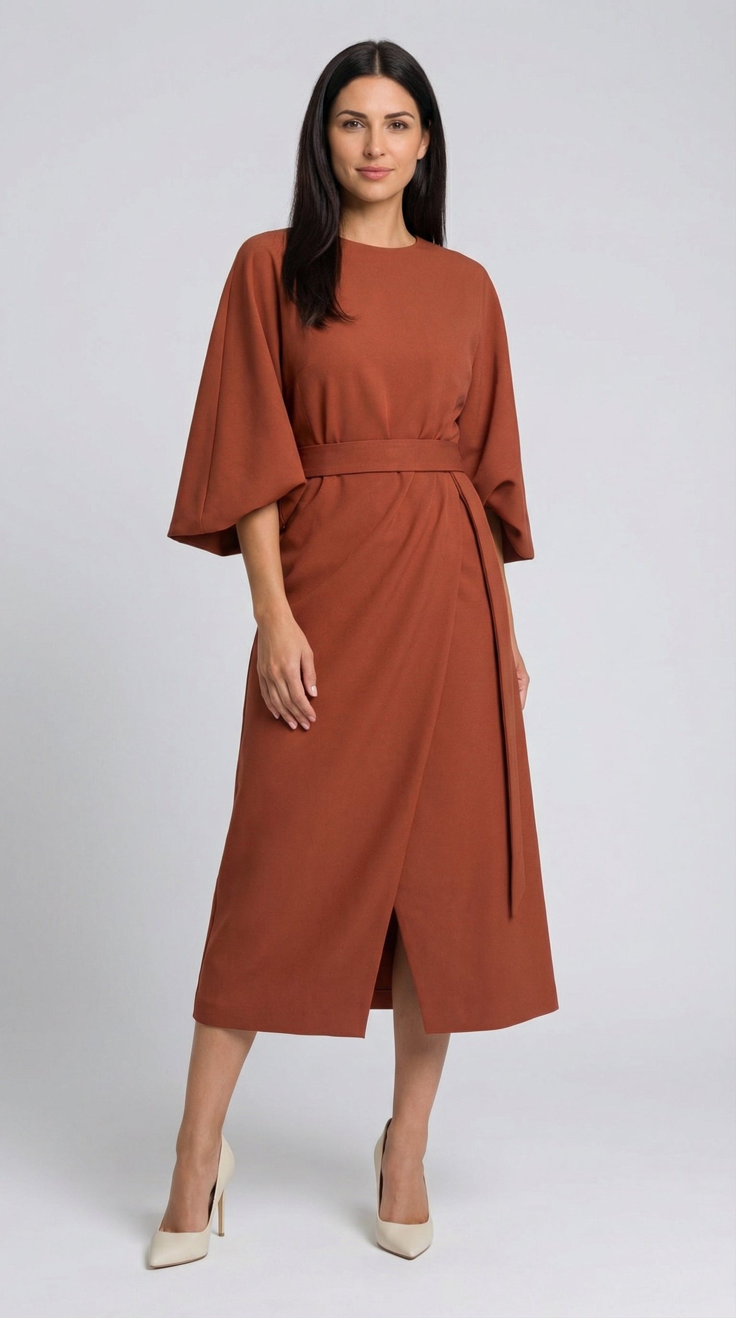 Ana | Vestido largo con cinturón
