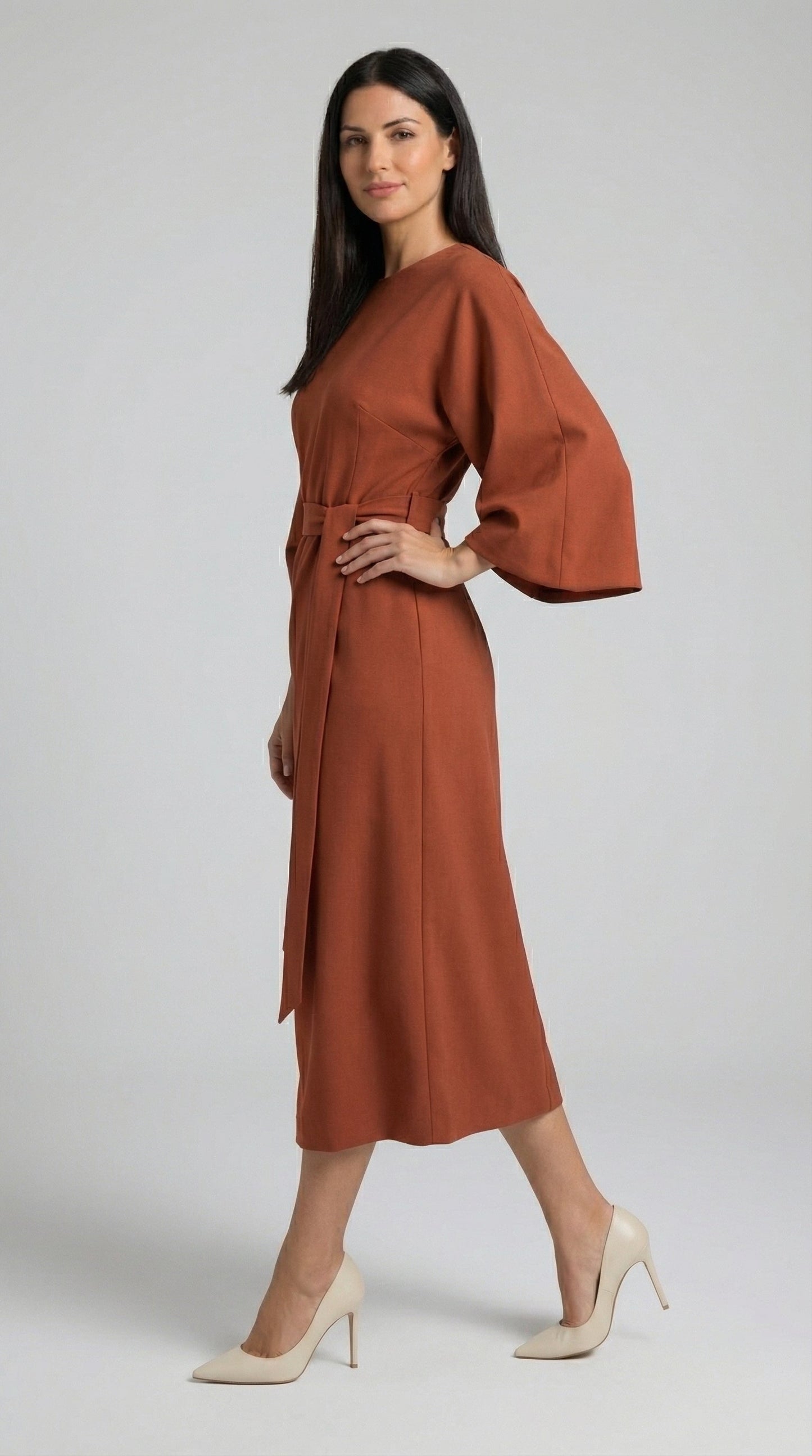 Ana | Vestido largo con cinturón
