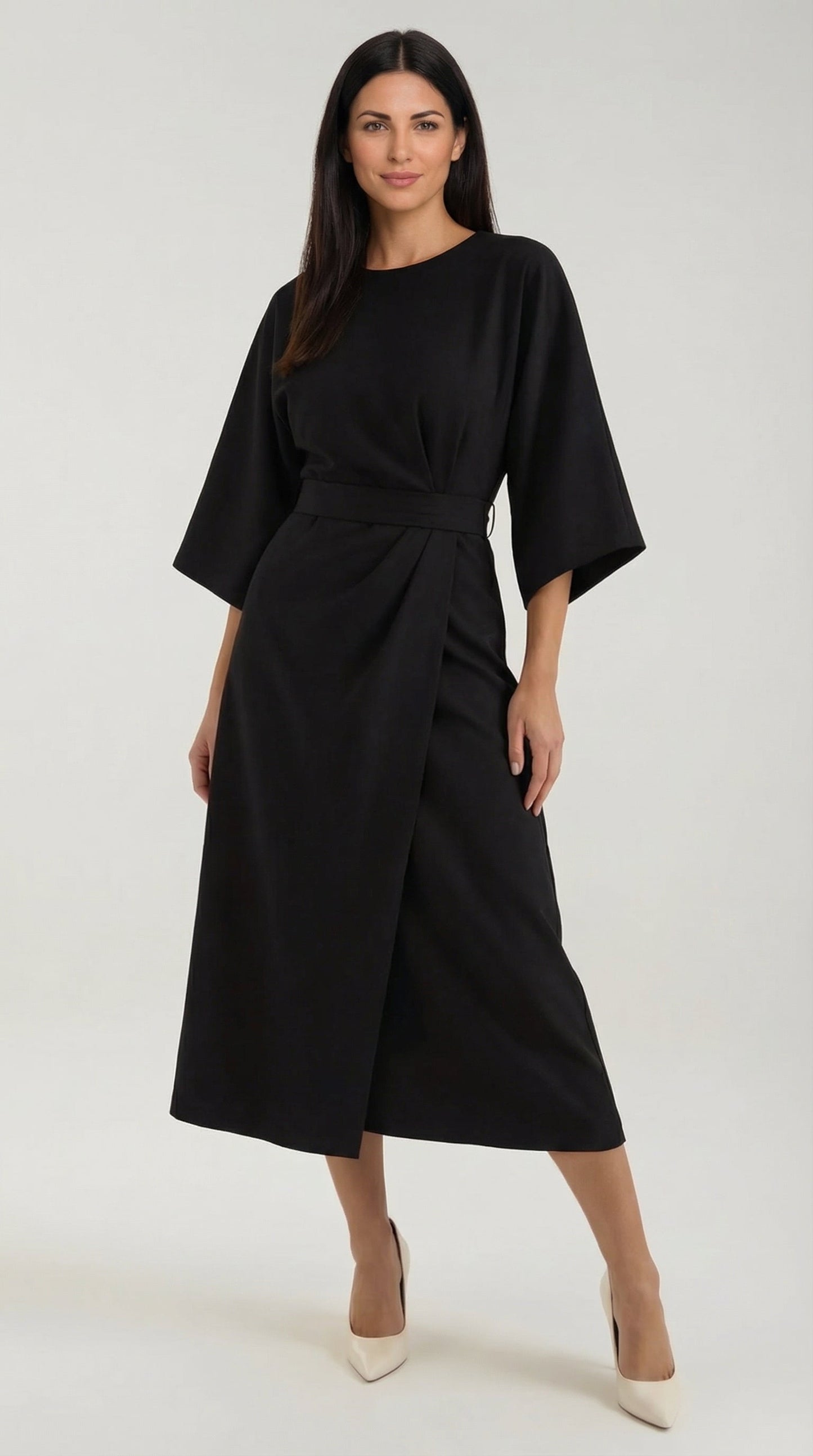 Ana | Vestido largo con cinturón