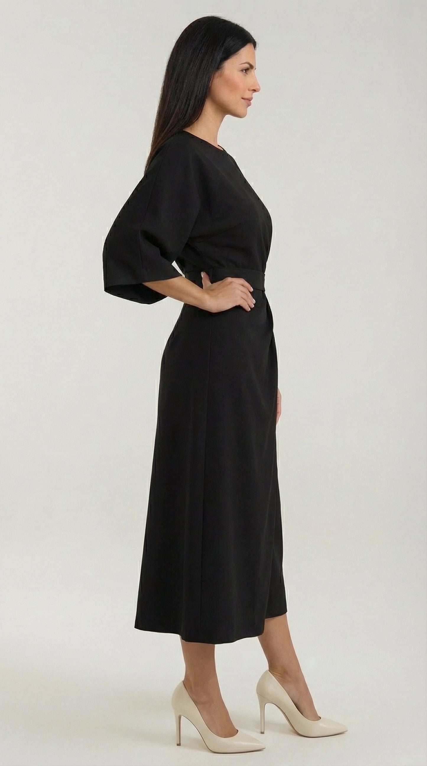 Ana | Vestido largo con cinturón
