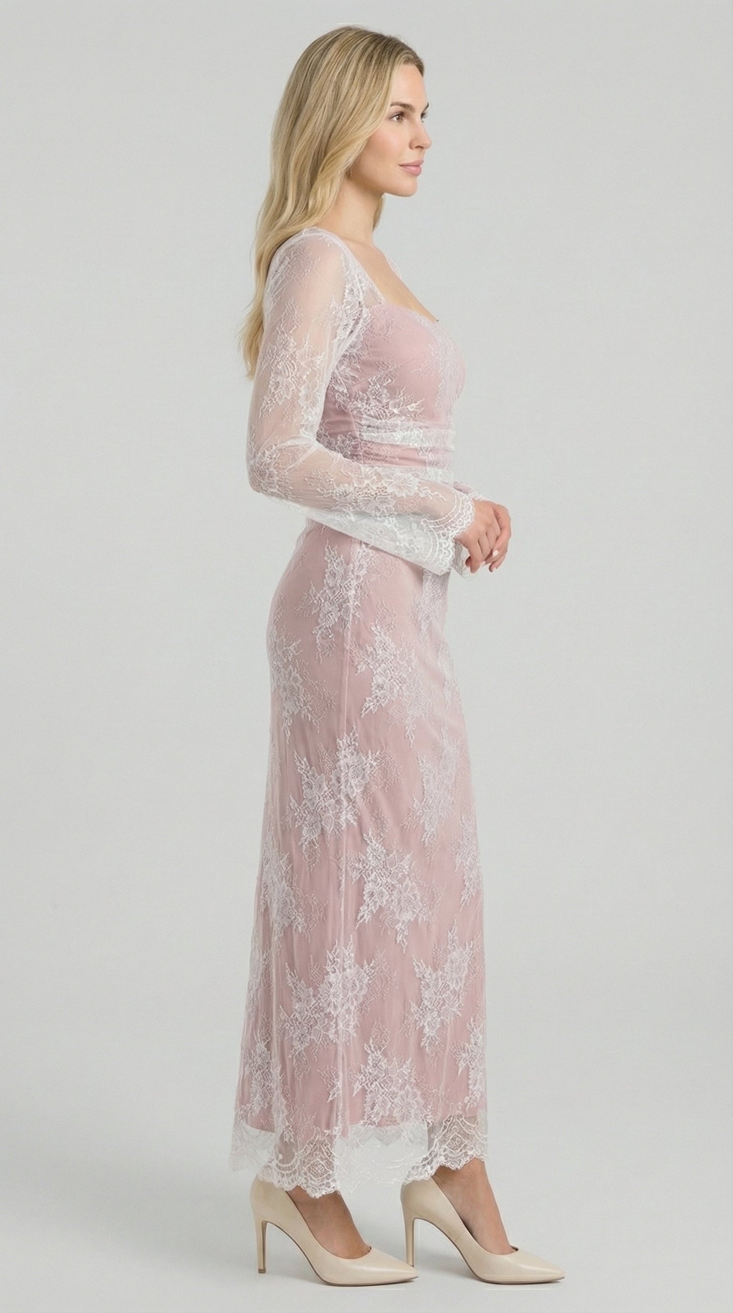 Nerissa | Vestido largo de encaje