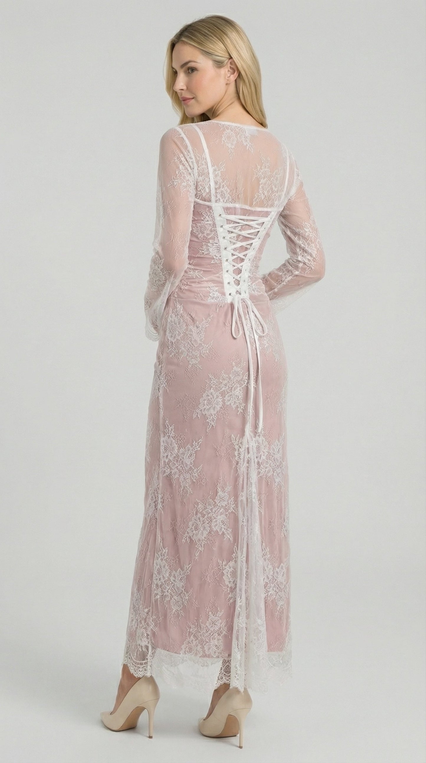 Nerissa | Vestido largo de encaje