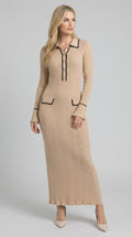 Josephine | Close-fitting knit maxi dress