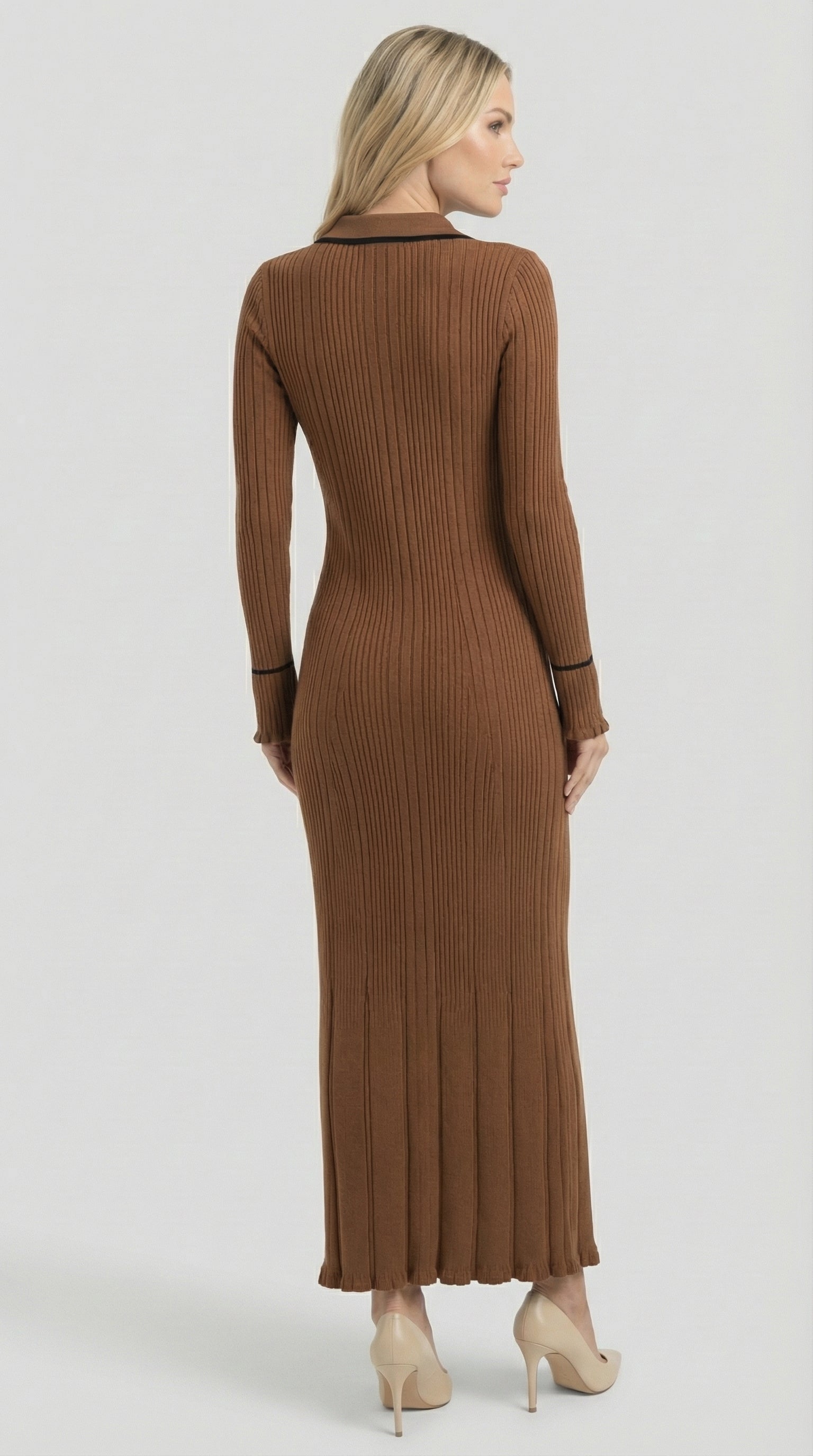 Josephine | Close-fitting knit maxi dress