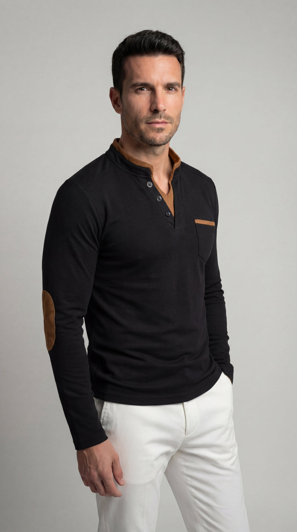 Louis | V-neck long-sleeve shirt
