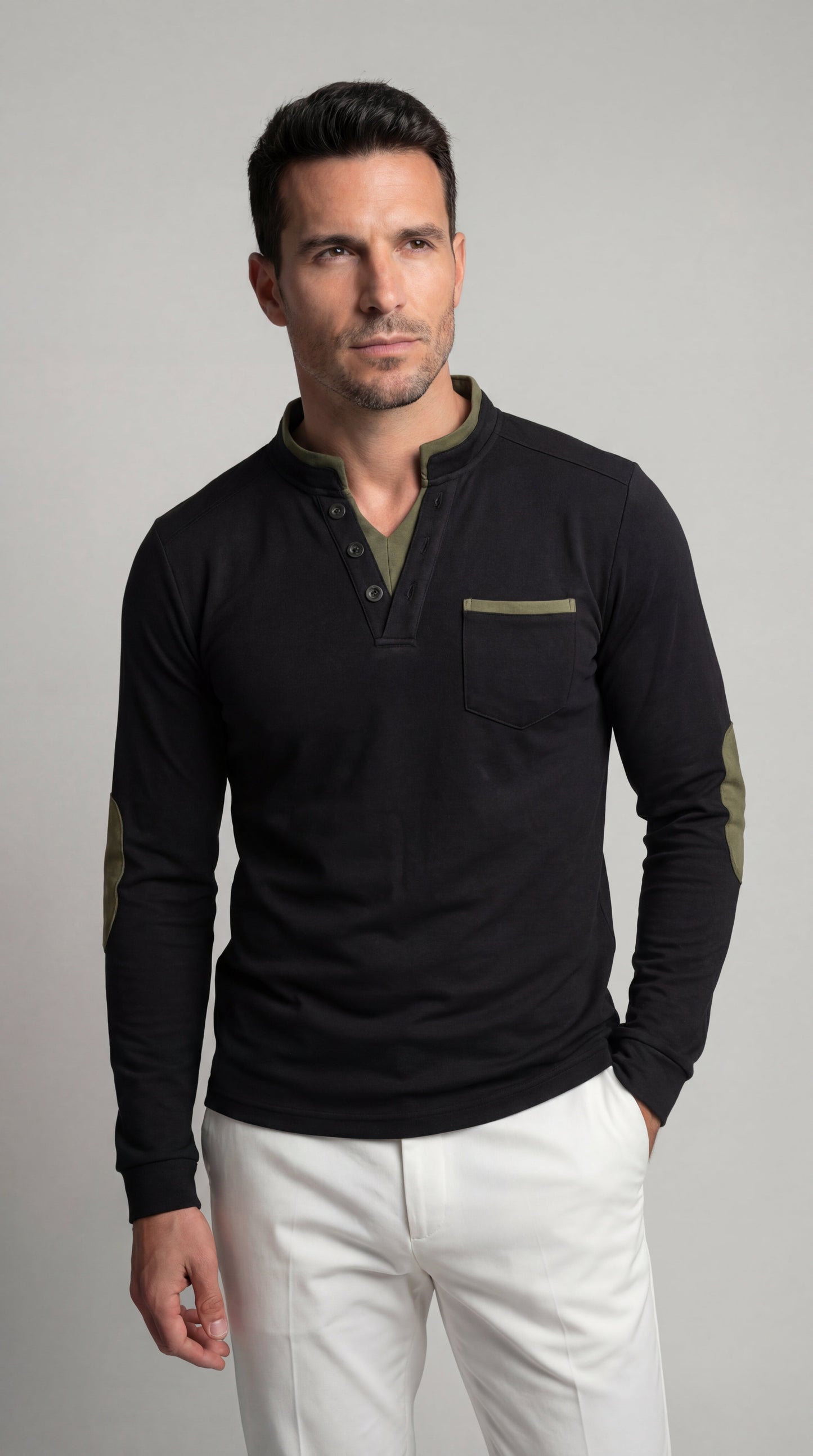 Louis | Camiseta manga larga cuello en V