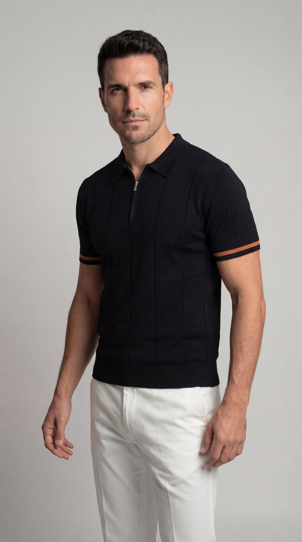 Francisco | Zippered polo shirt